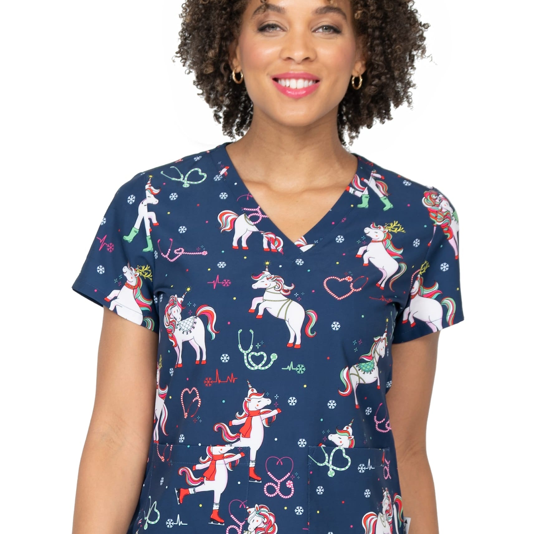 Polera Clínica Estampada Mujer 1054 JLNR