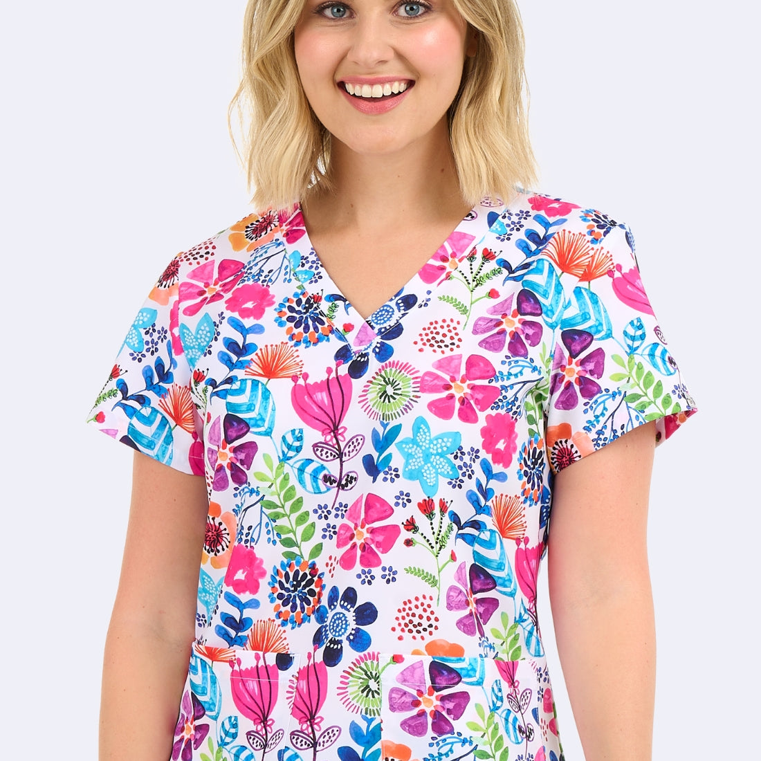 Polera Clínica Estampada Mujer 1054 BNBZ