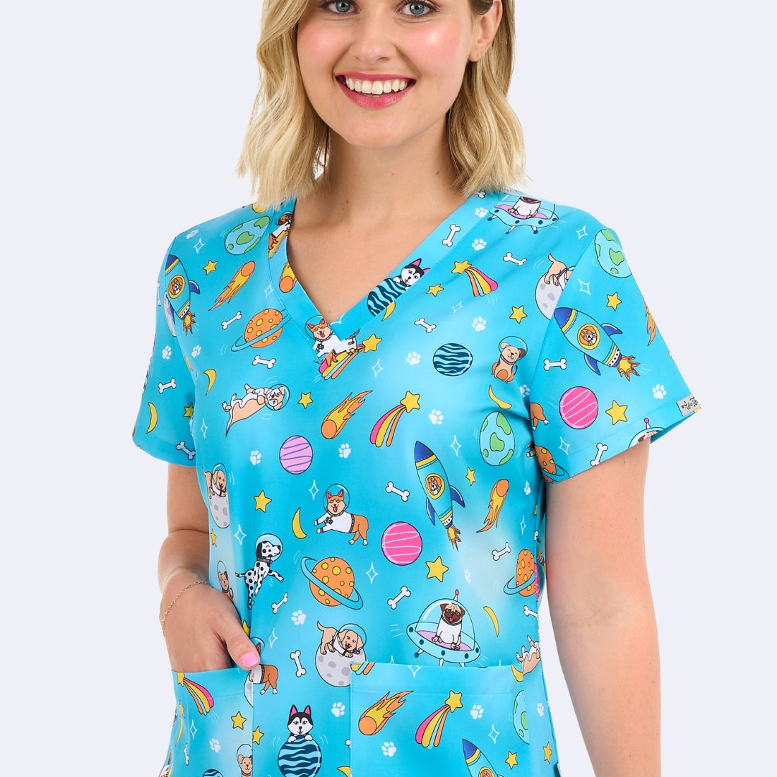 Polera Clínica Estampada Mujer 1054 GLPS
