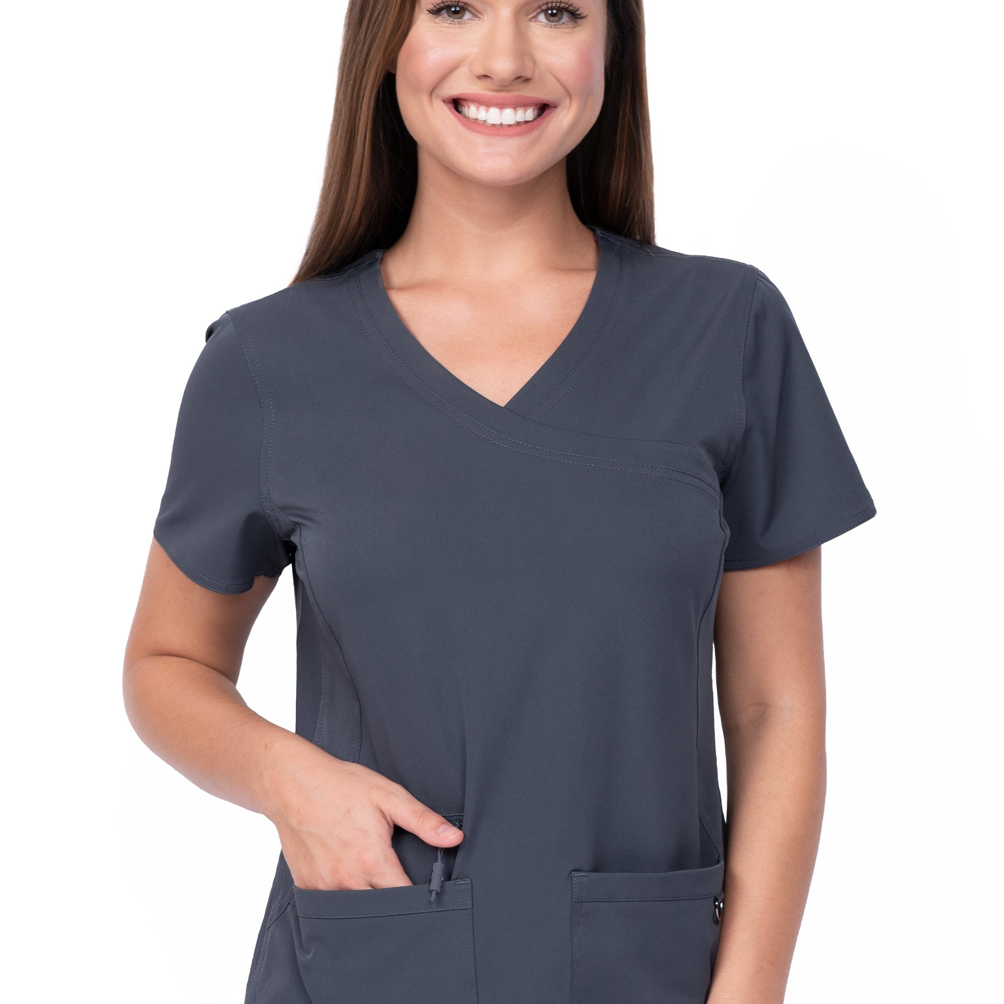 Polera Clínica Mujer Ava Therese 1057 Plomo