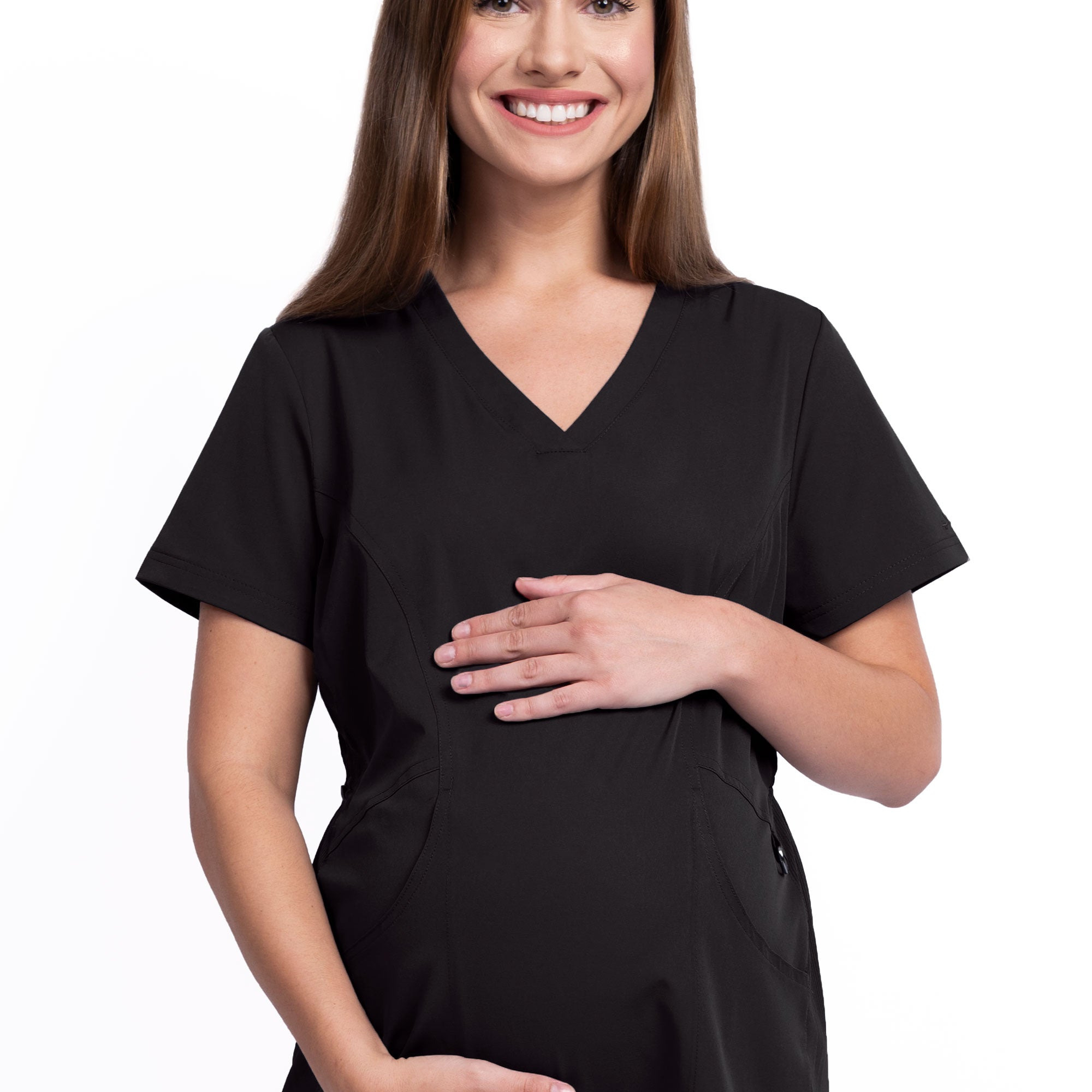 Polera Clínica Mujer Maternal 1121 Negro