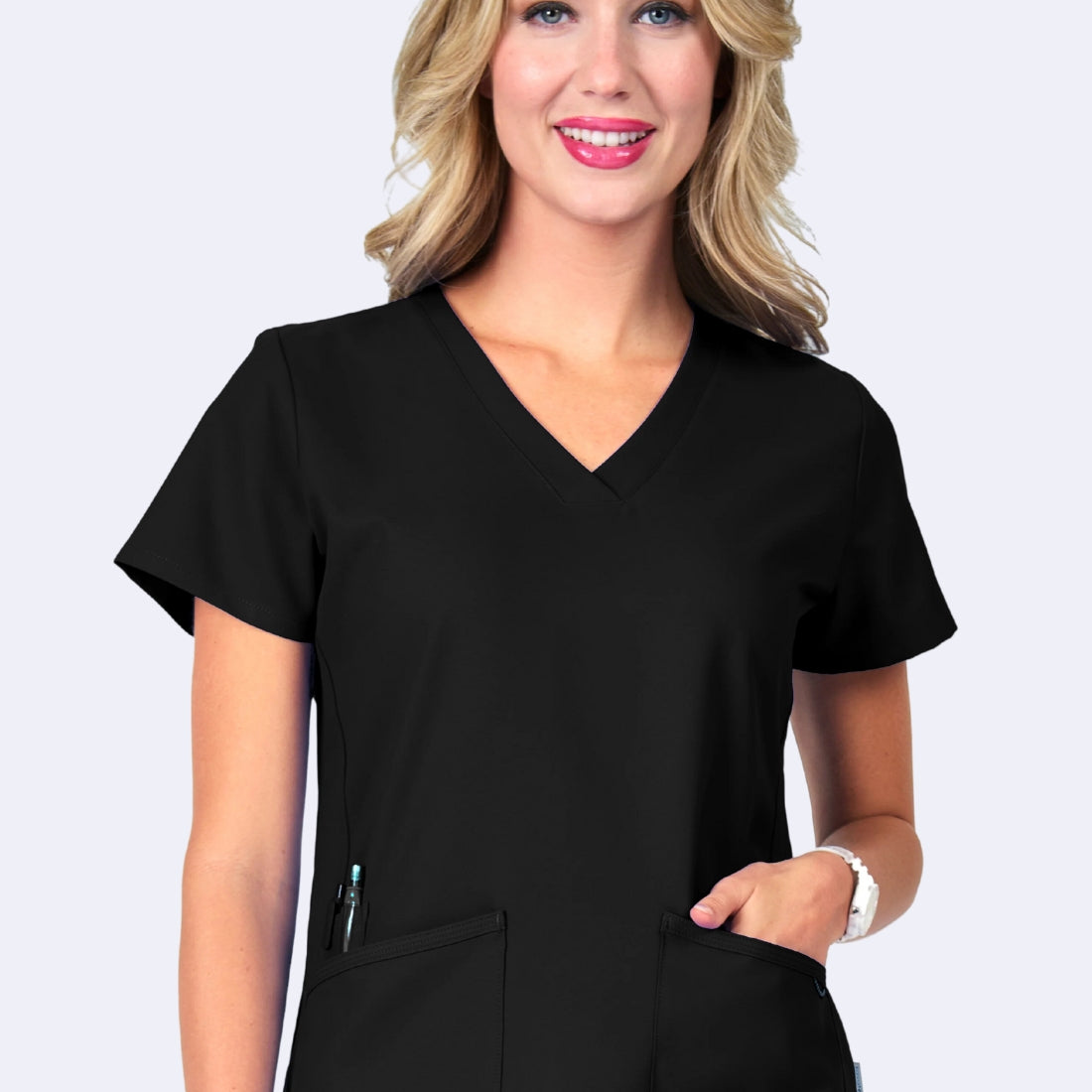 Polera Clínica Mujer Studio 1165 Negro