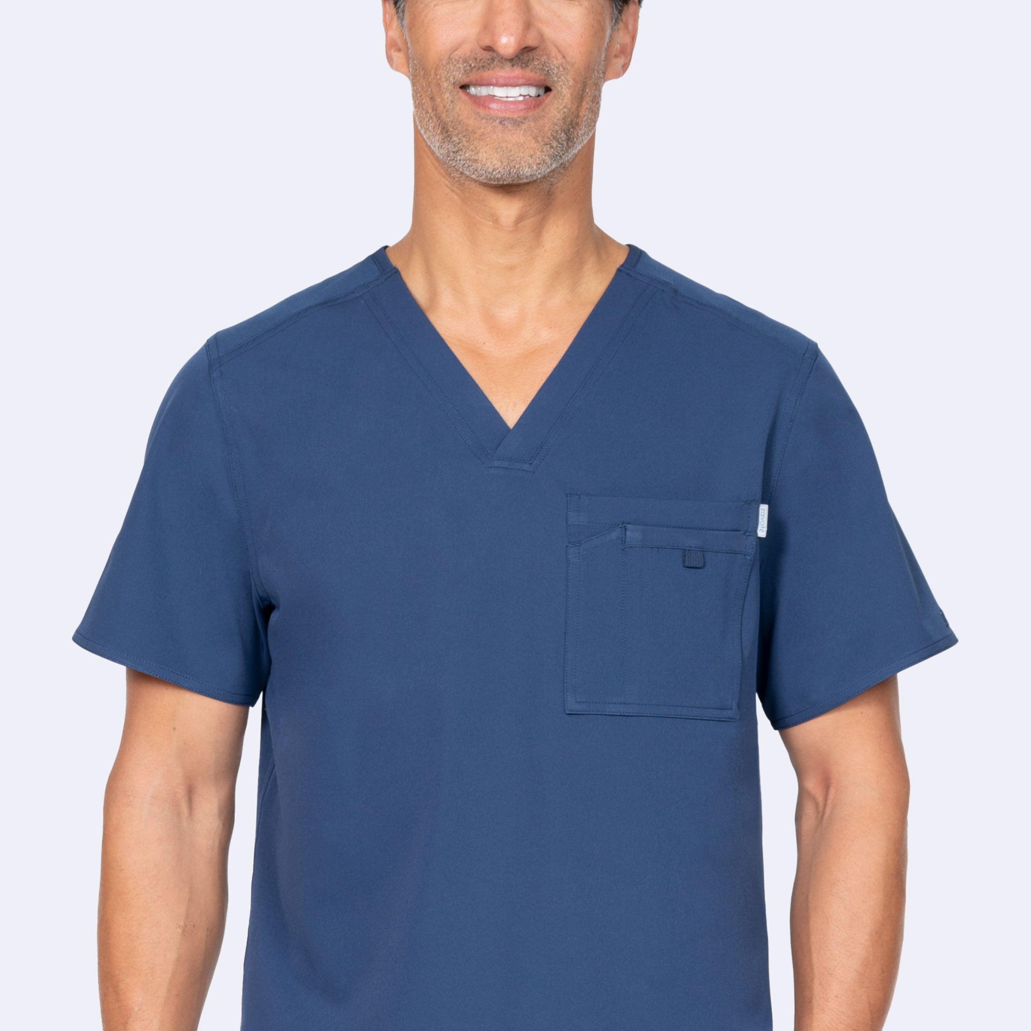 Polera Clínica Hombre Zavaté 1129 Azul Marino
