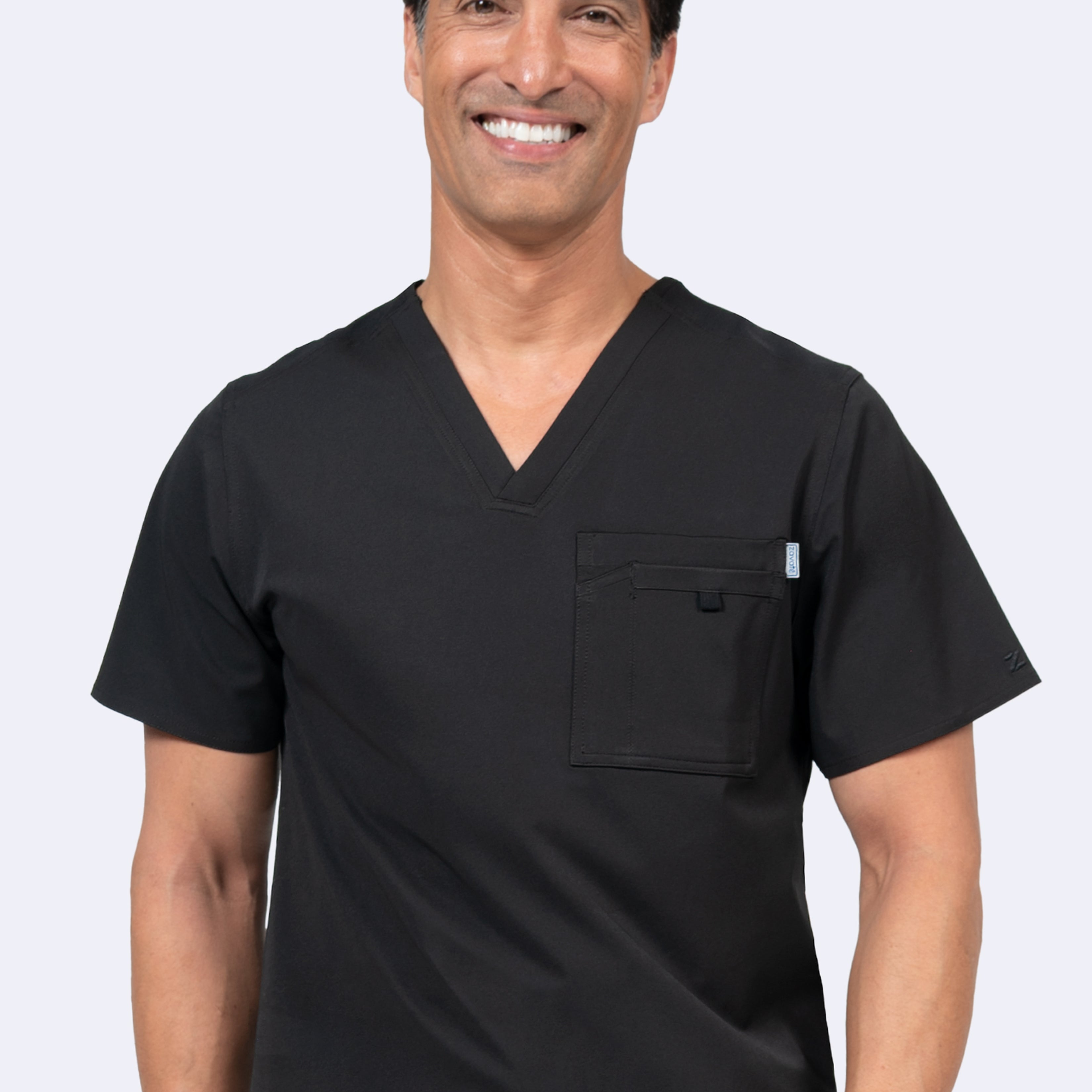 Polera Clínica Hombre Zavaté 1129 Negro