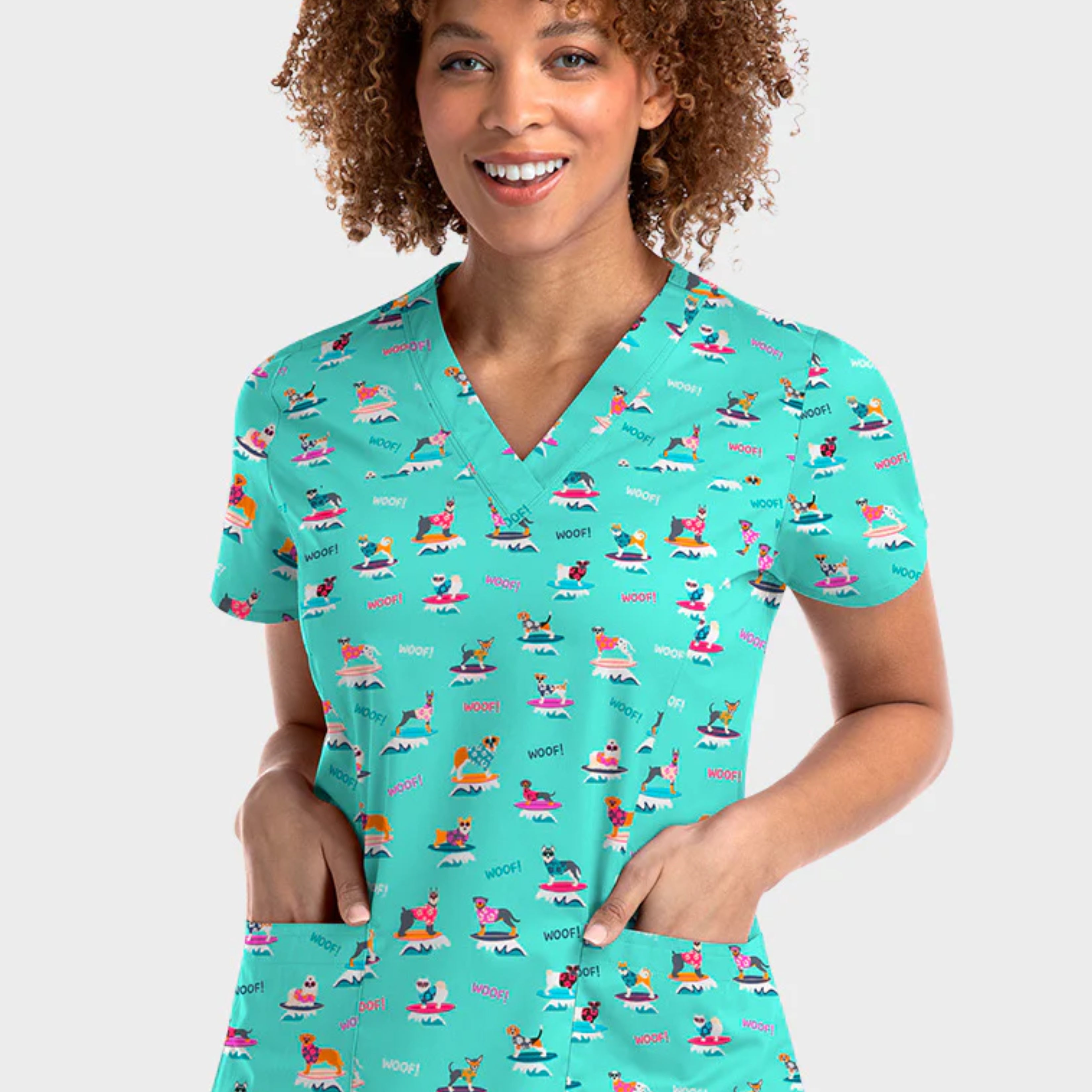 Polera Clínica Estampada Mujer 9810 SURF
