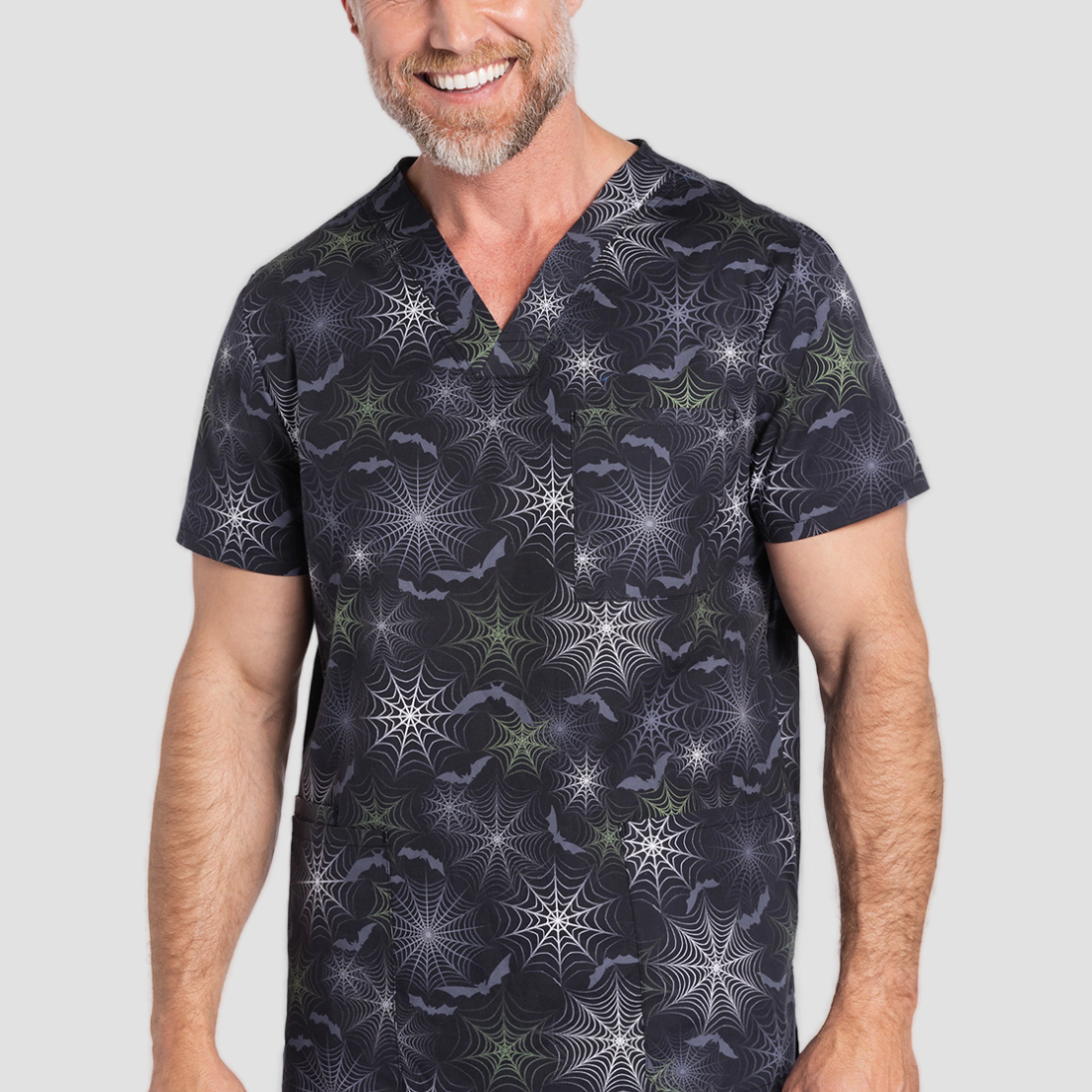 Polera Clínica Estampada Hombre CK691 NTWB