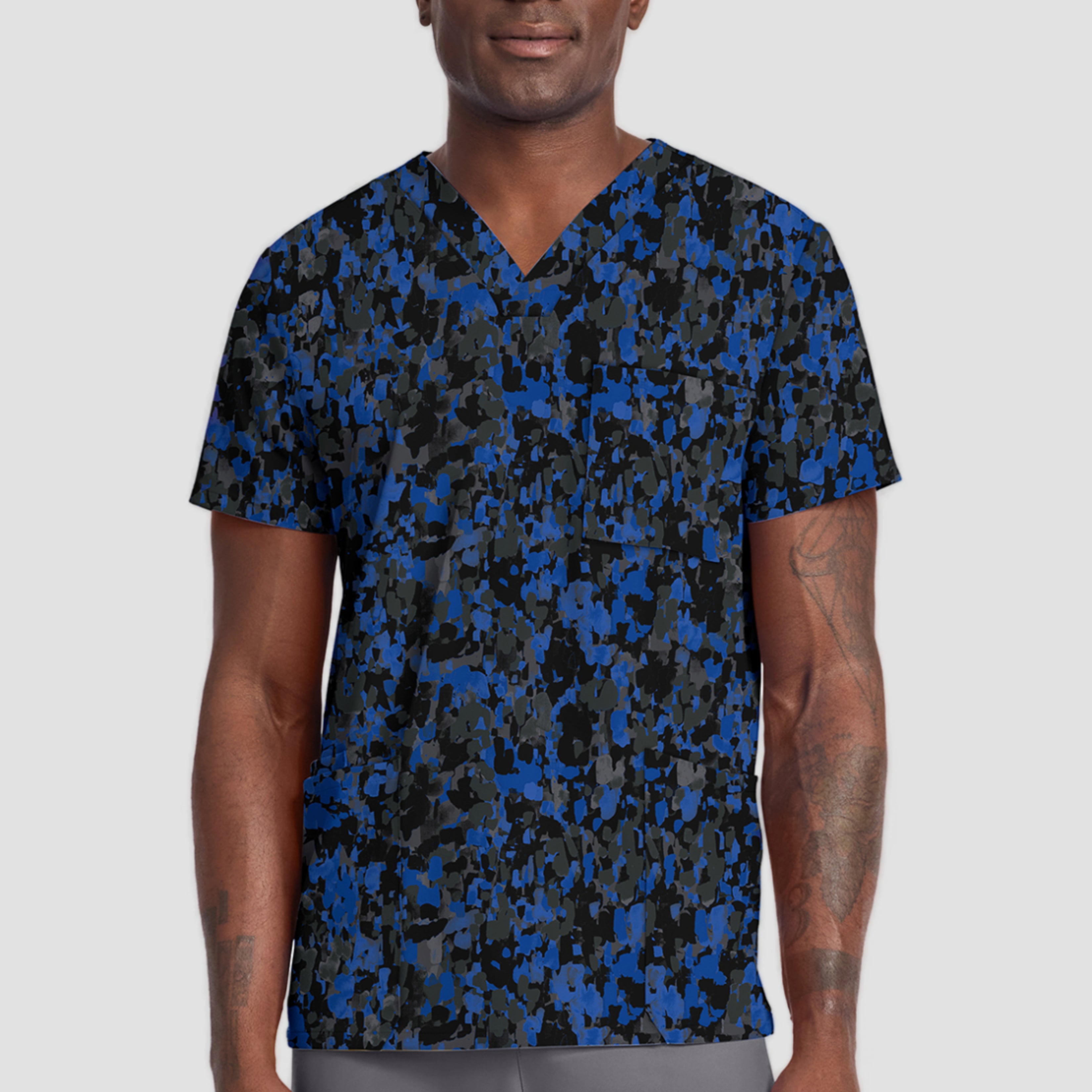 Polera Clínica Estampada Hombre CK691 DBPT