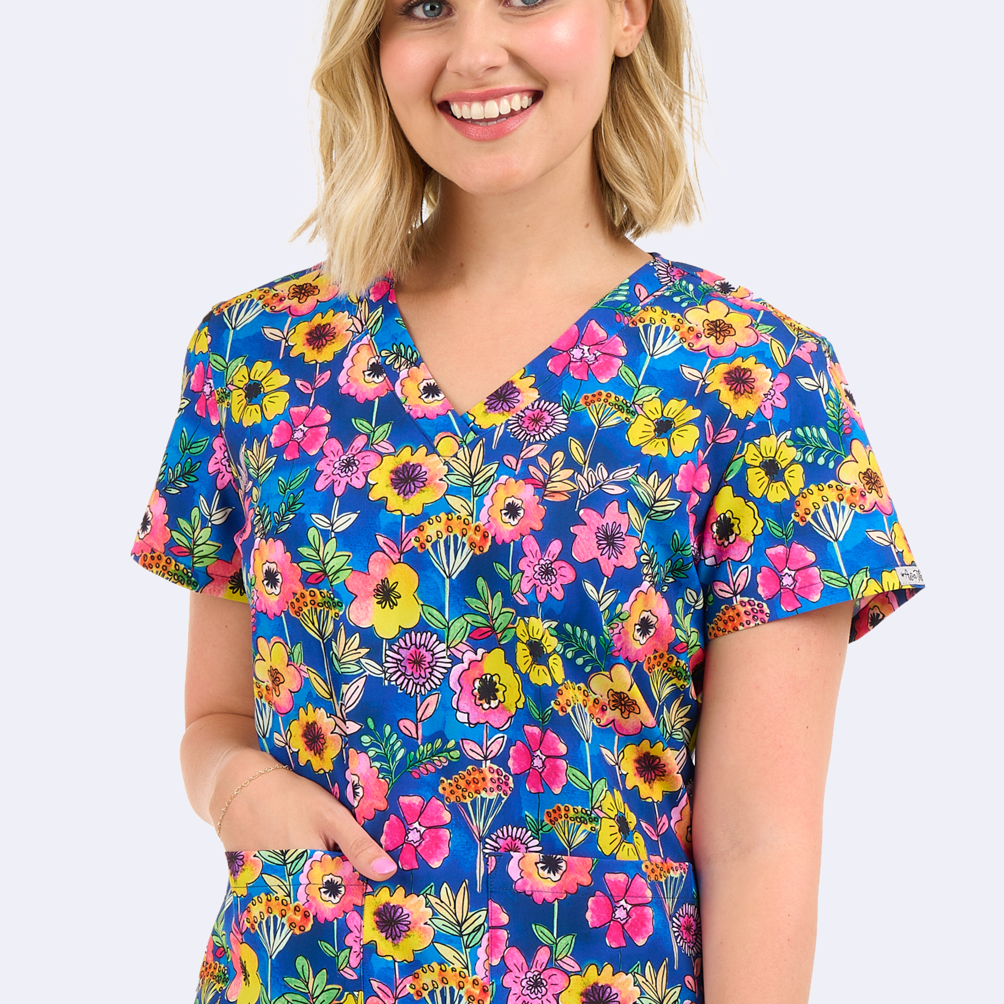 Polera Clínica Estampada Mujer FLFR