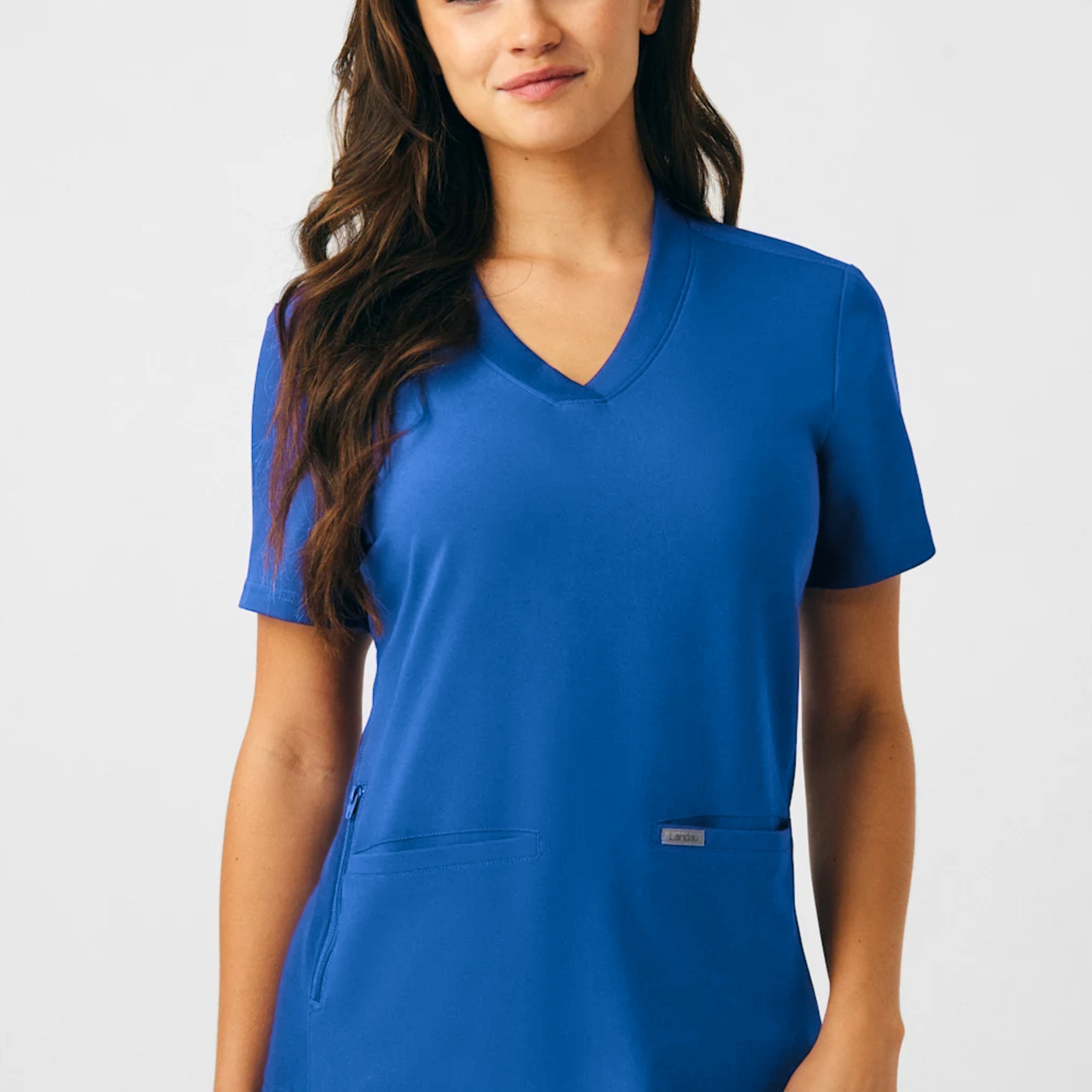 Polera Clínica Mujer Forward LT100 Azul Rey