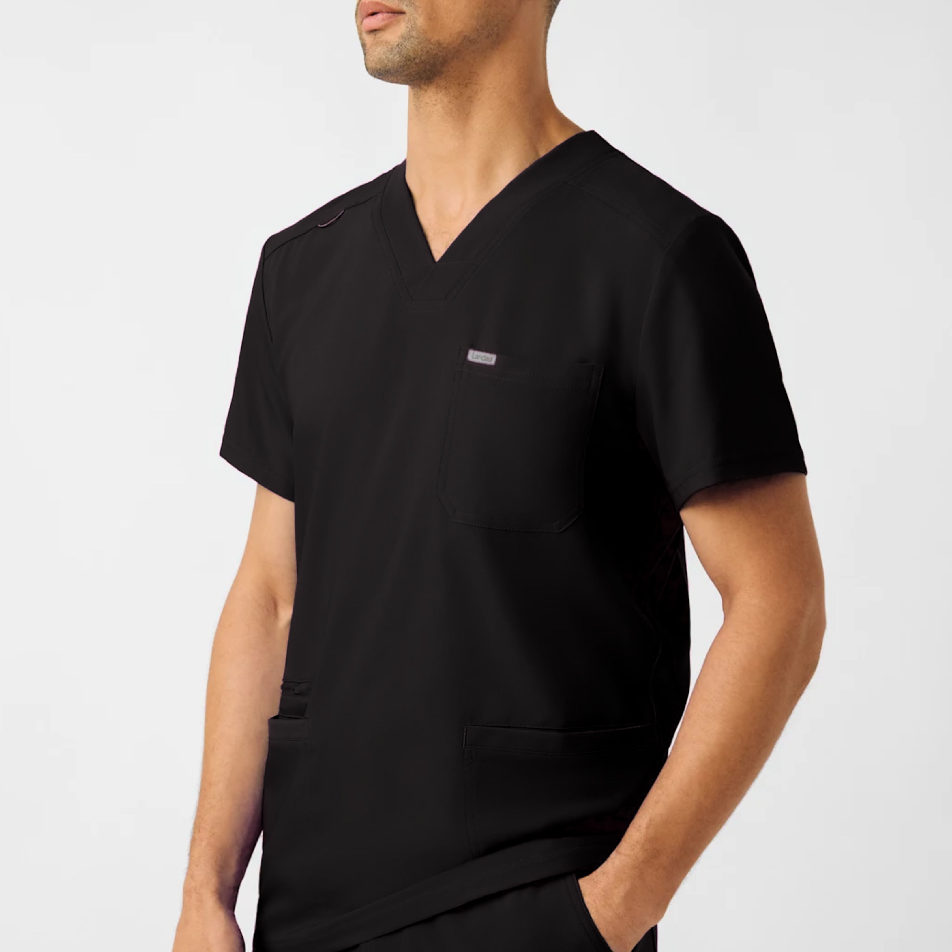 Polera Clínica Hombre Forward LT110 Negro