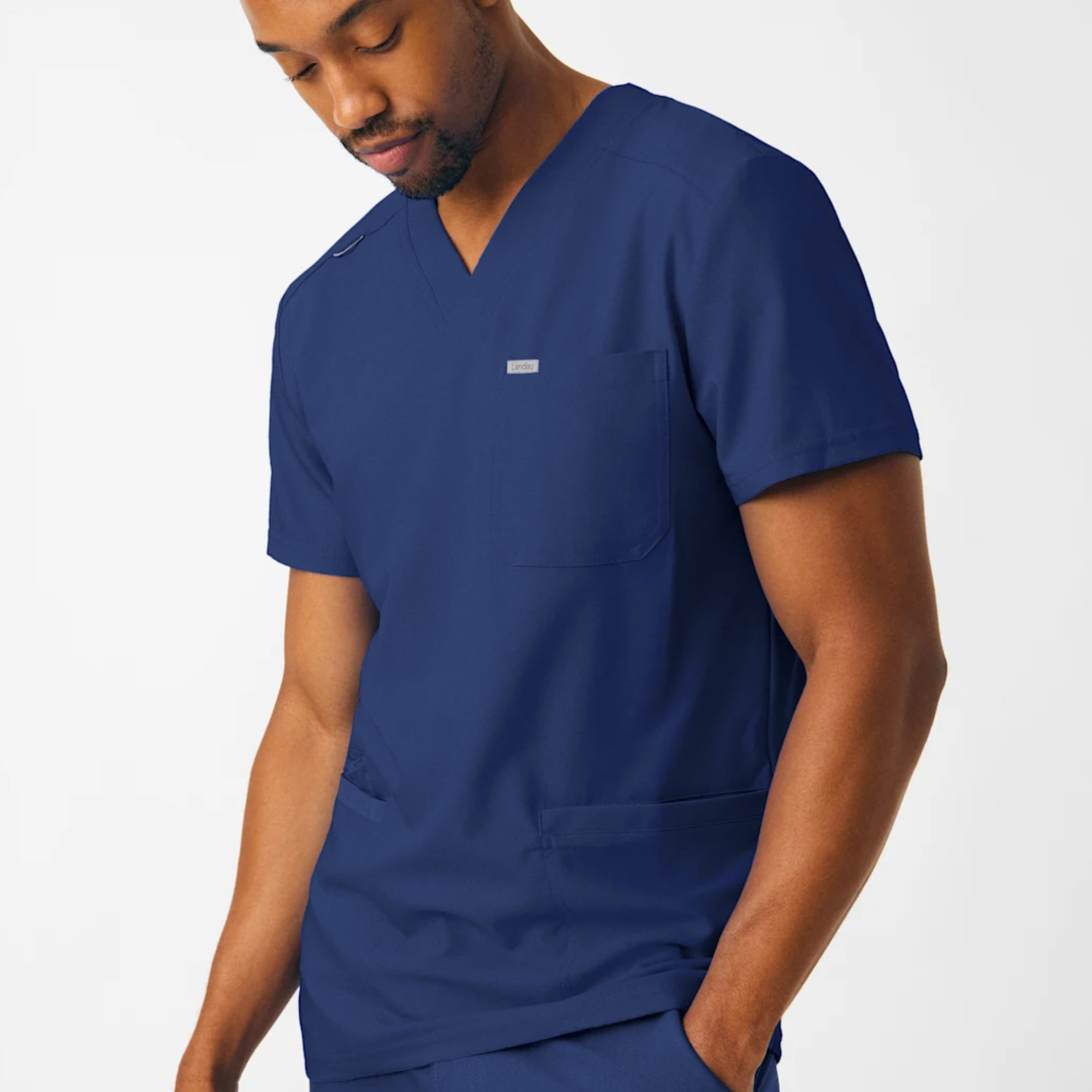 Polera Clínica Hombre Forward LT110 Azul Marino