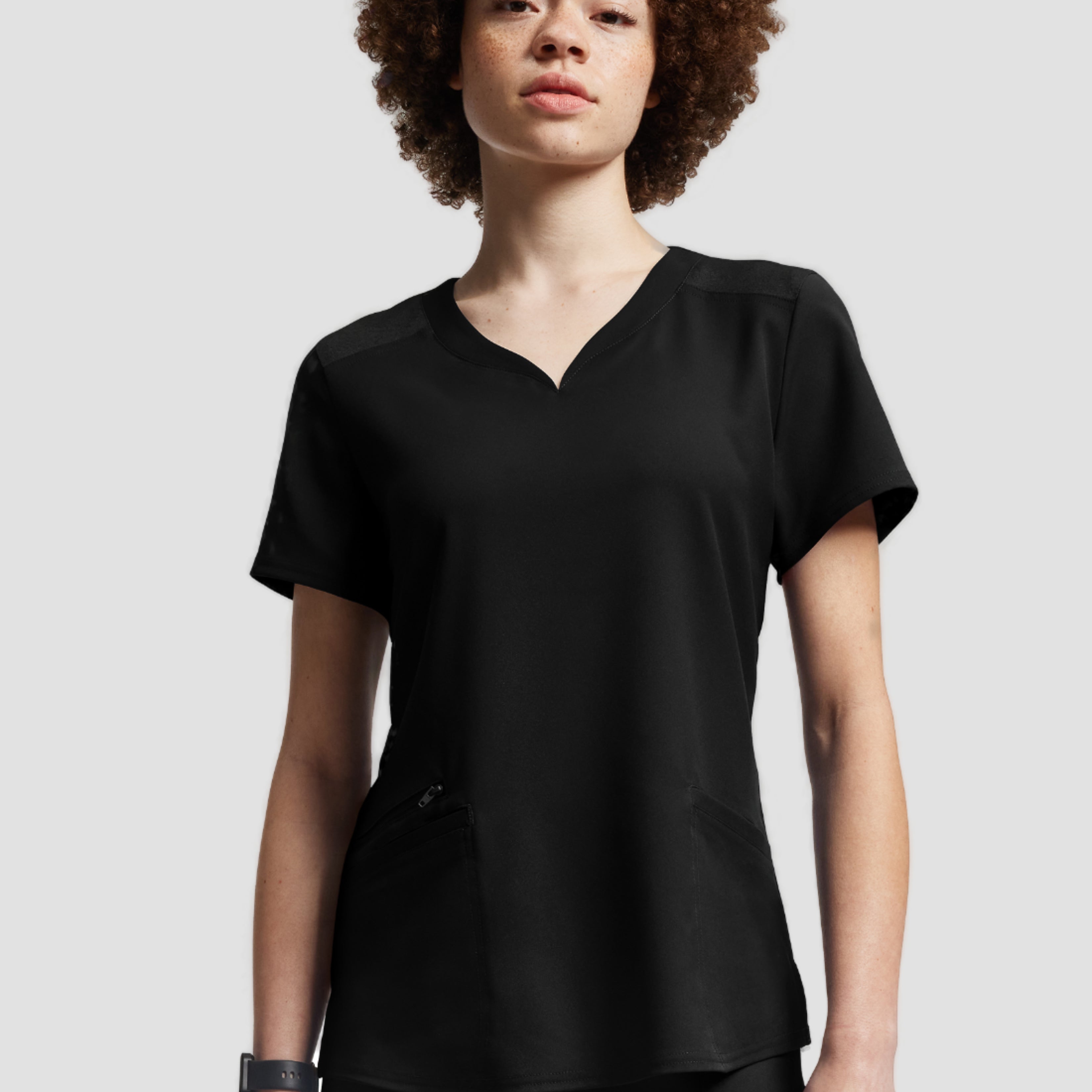 Polera Clínica Mujer Vibe WT121 Negro