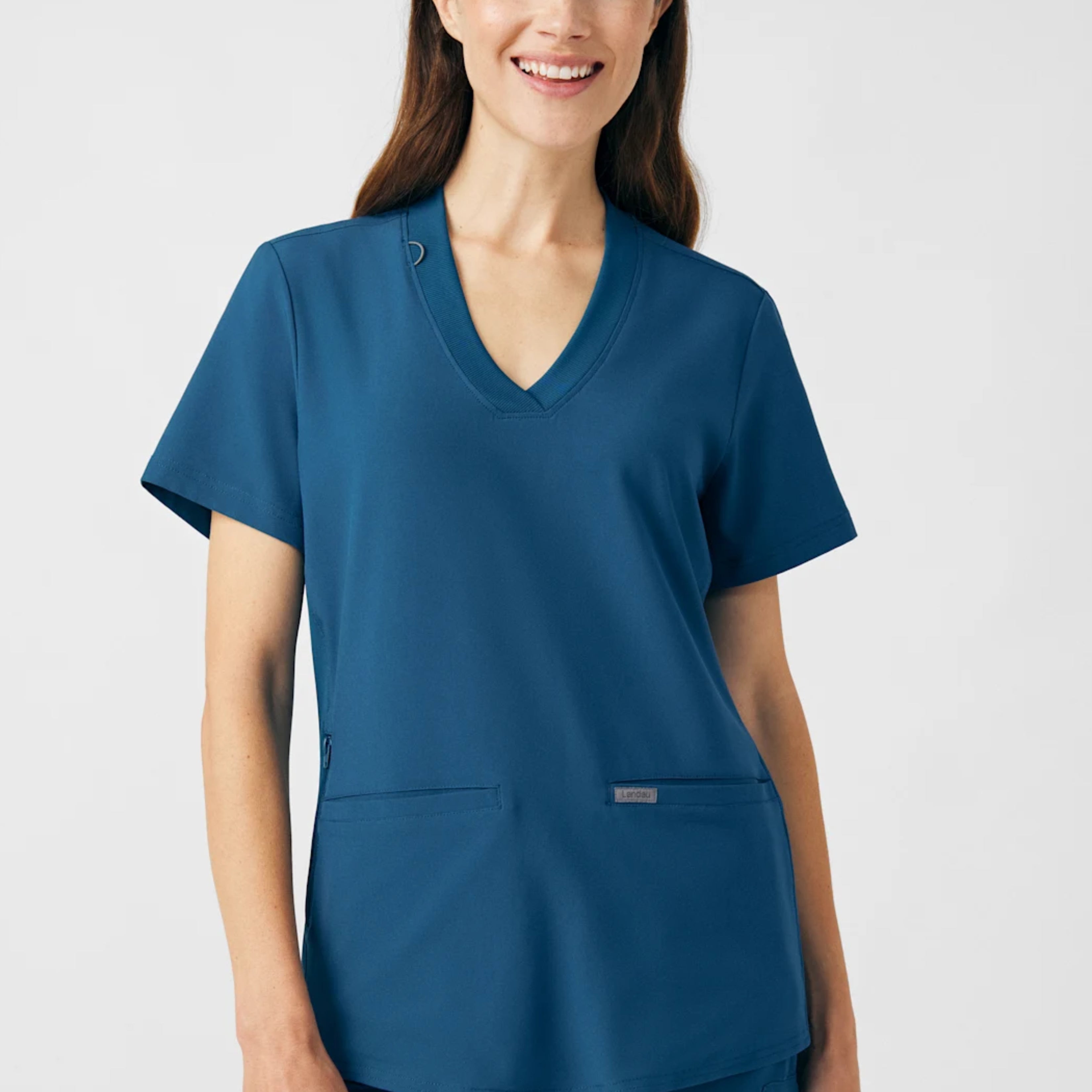 Polera Clínica Mujer Forward LT100 Caribbean Blue
