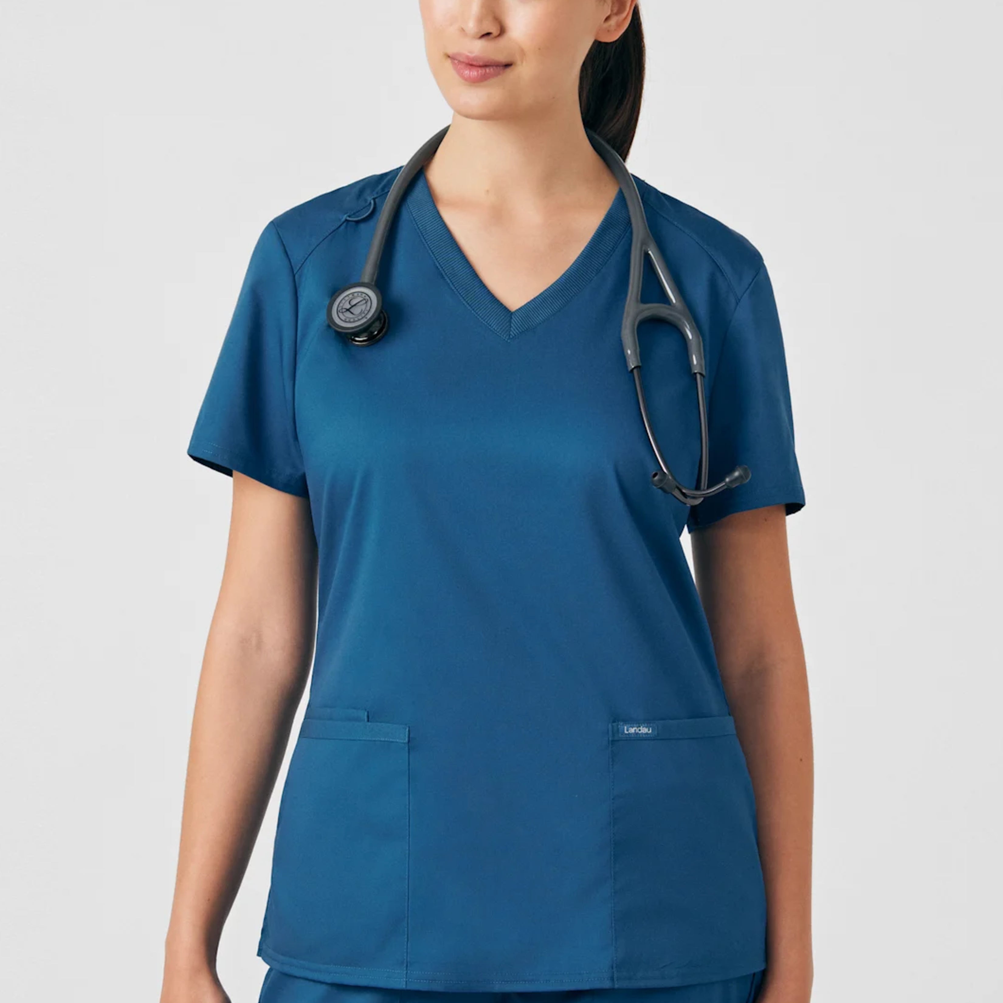 Polera Clínica Mujer Proflex LT105 Caribbean Blue