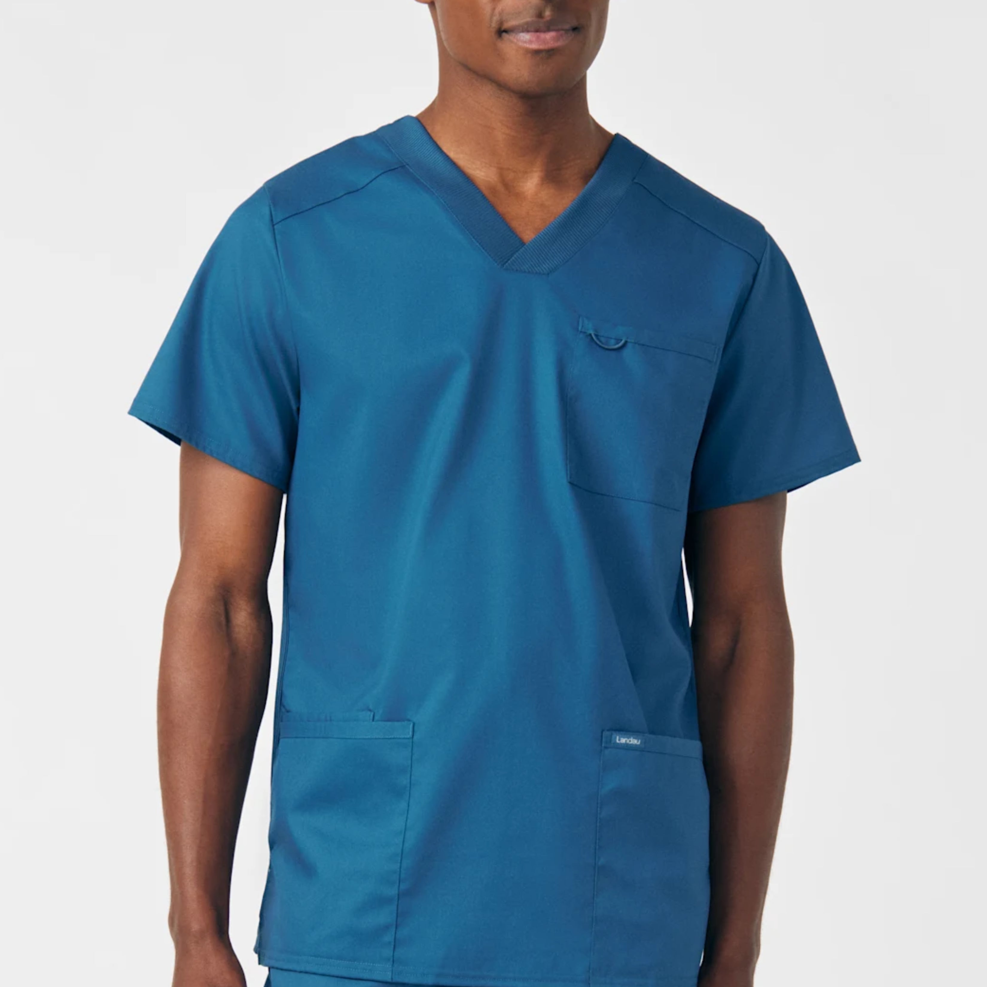 Polera Clínica Hombre Proflex LT109 Caribbean Blue