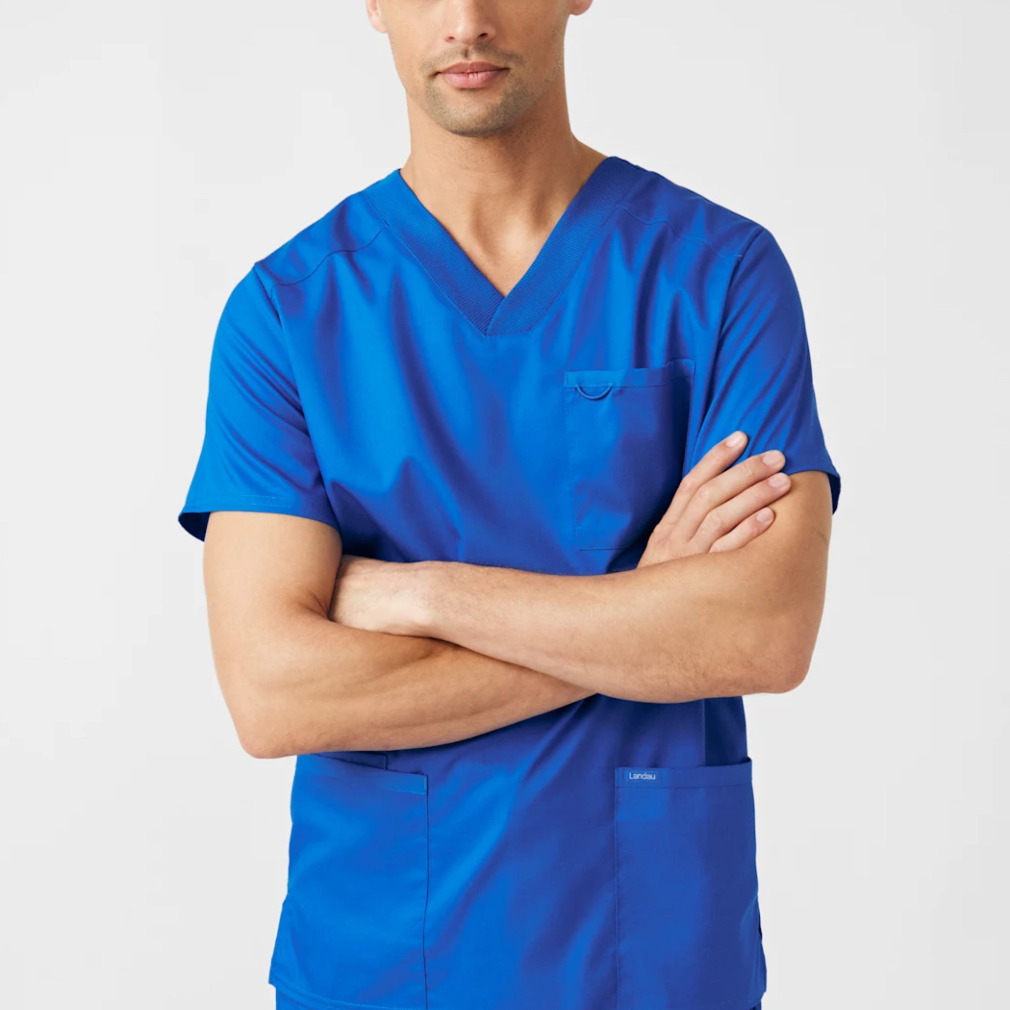 Polera Clínica Hombre Proflex LT109 Azul Rey
