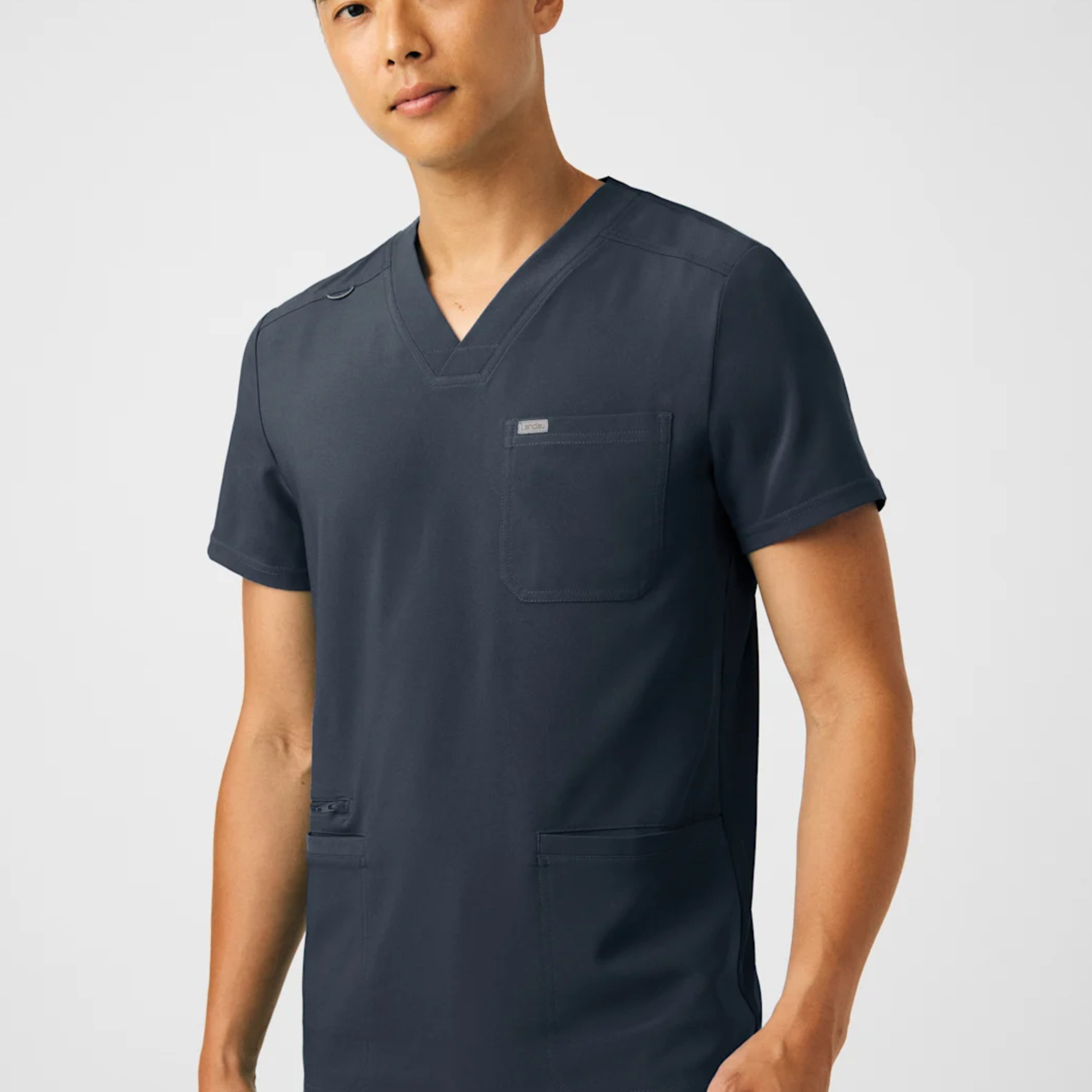 Polera Clínica Hombre Forward LT110 Plomo