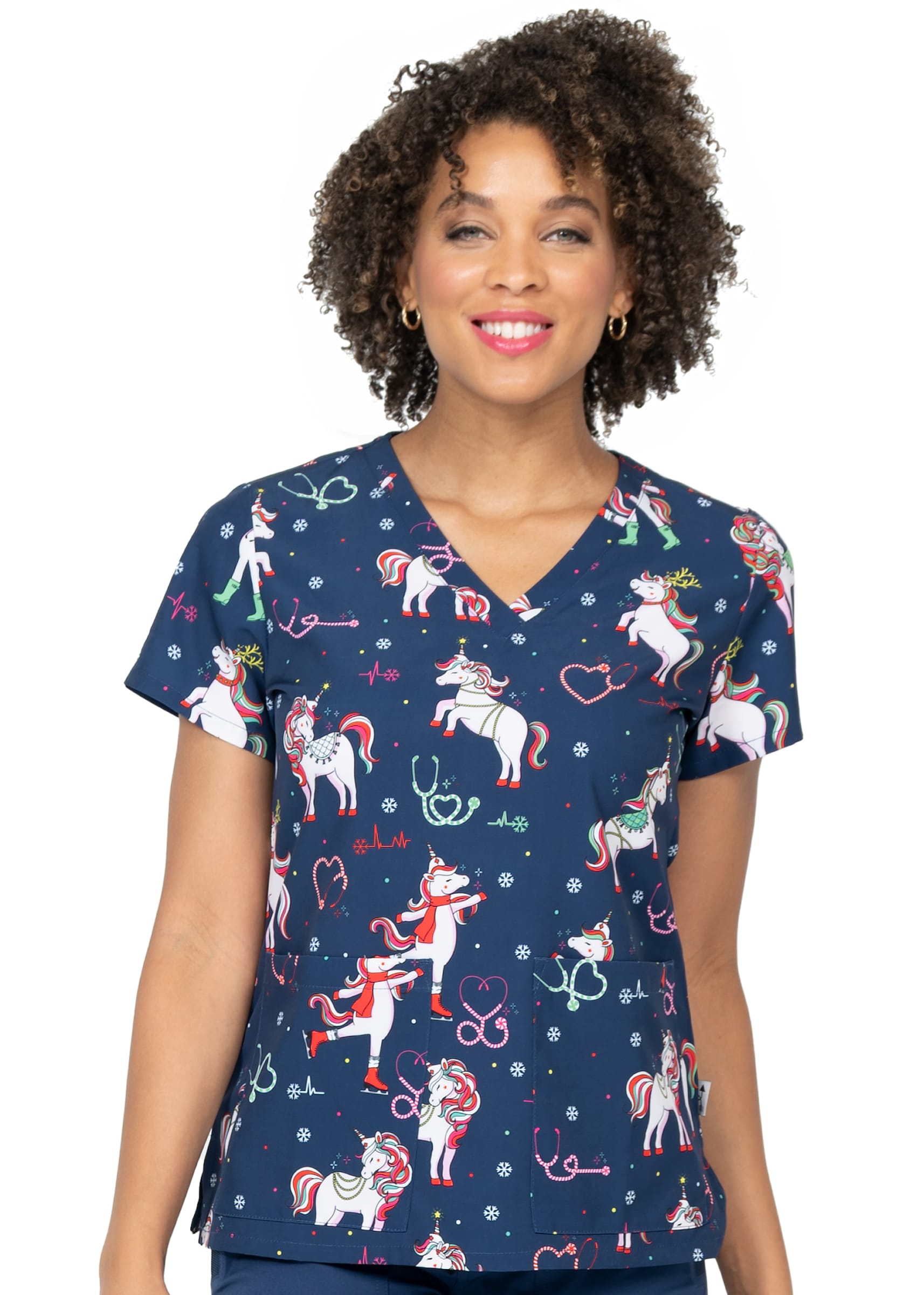Polera Clínica Estampada Mujer 1054 JLNR