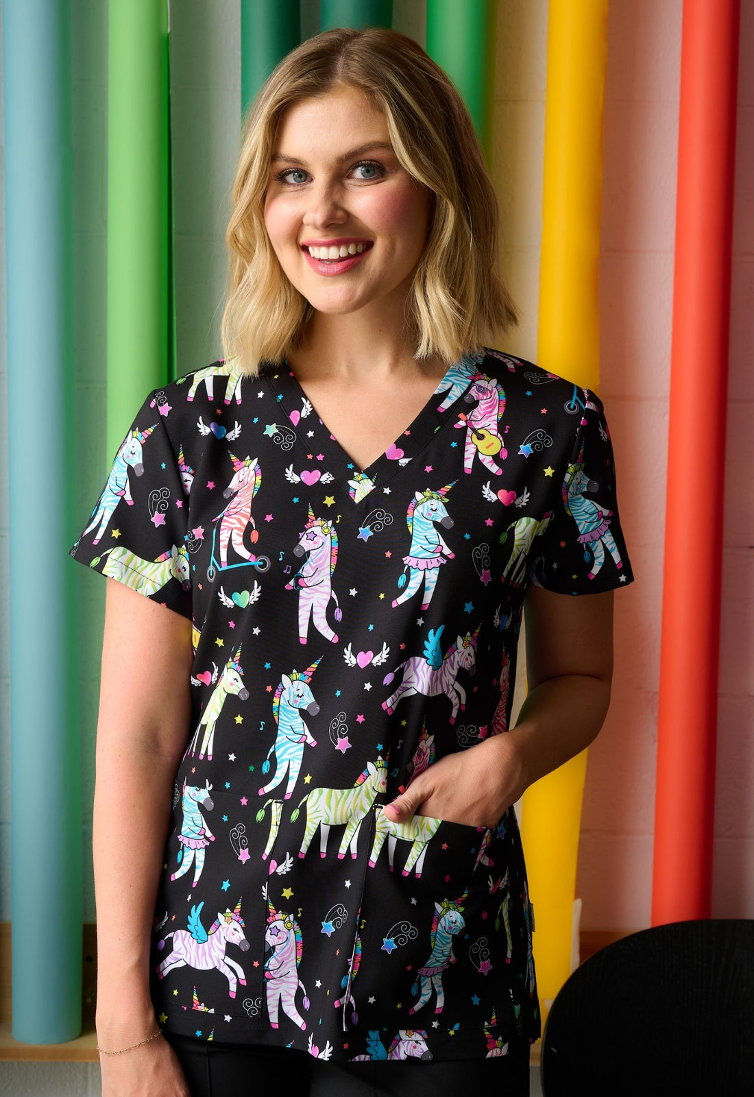 Polera Clínica Estampada Mujer 1054 ZBPR