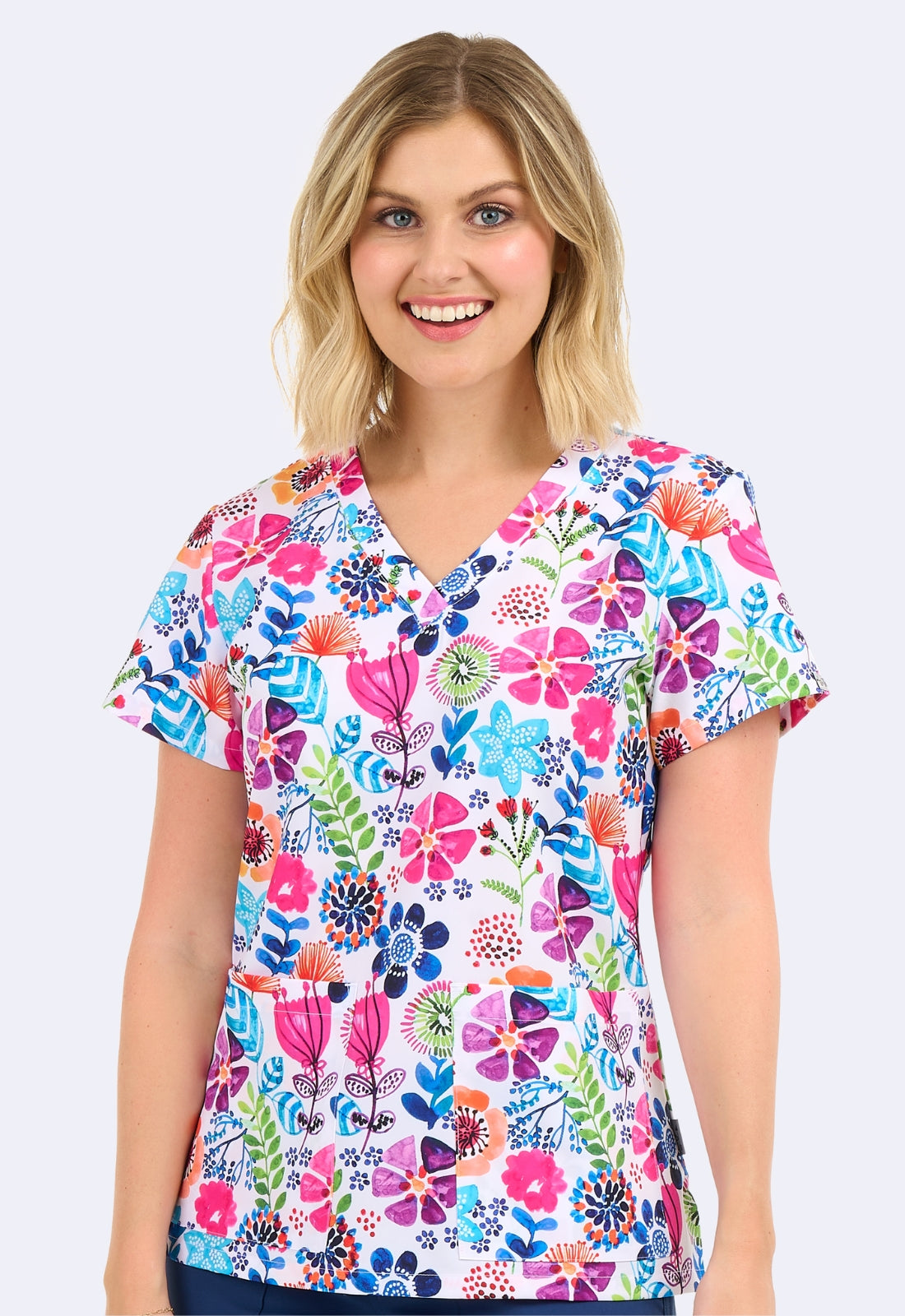 Polera Clínica Estampada Mujer 1054 BNBZ