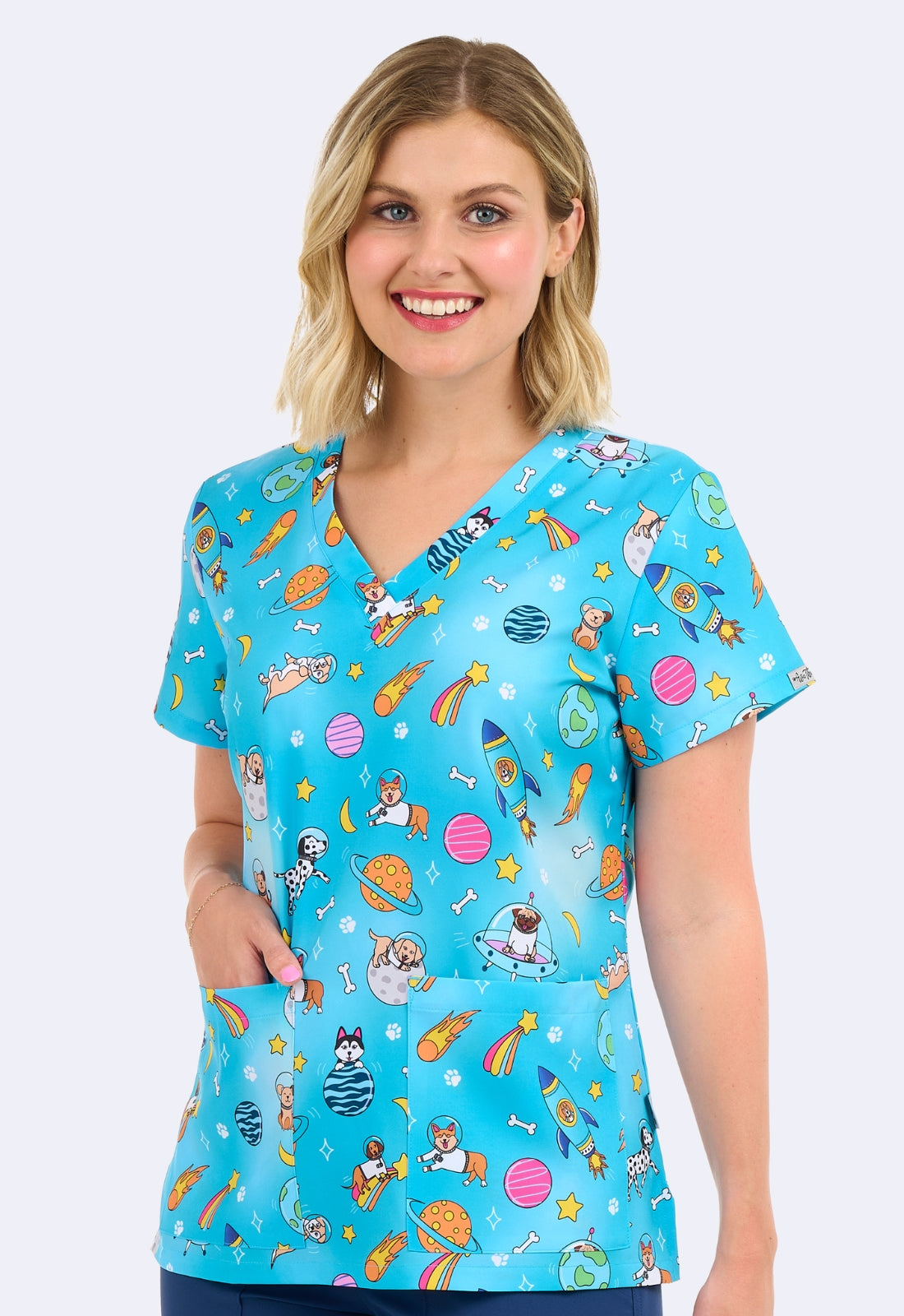 Polera Clínica Estampada Mujer 1054 GLPS