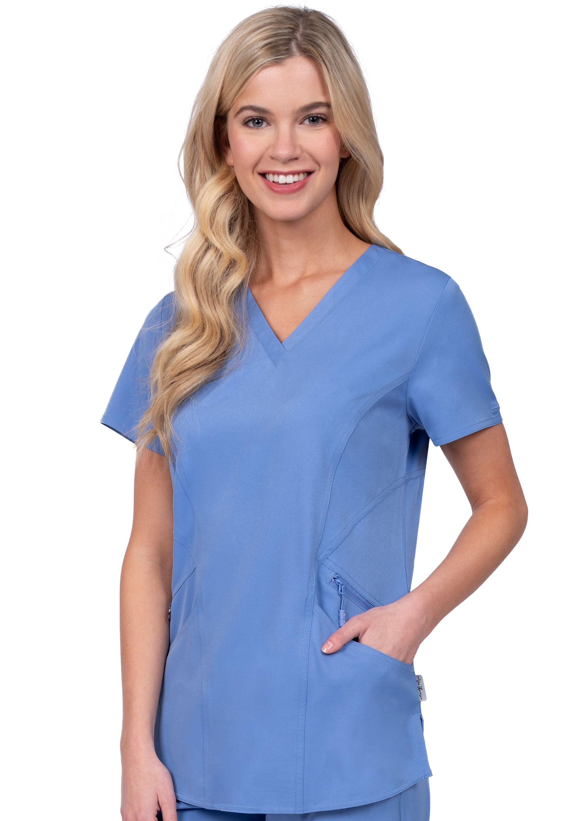 Polera Clínica Mujer Ava Therese 1084 Celeste