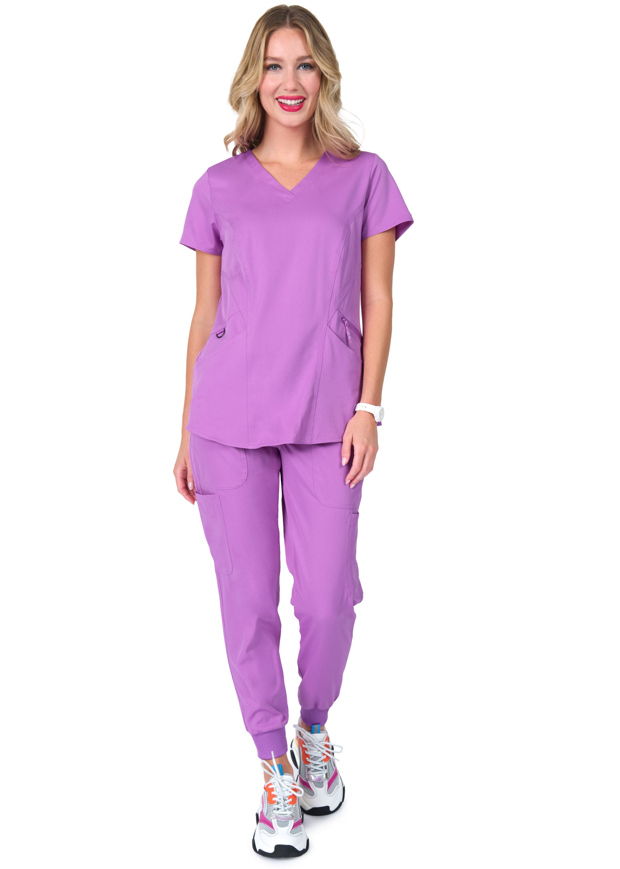 Polera Clínica Mujer Ava Therese 1084 Power Purpura