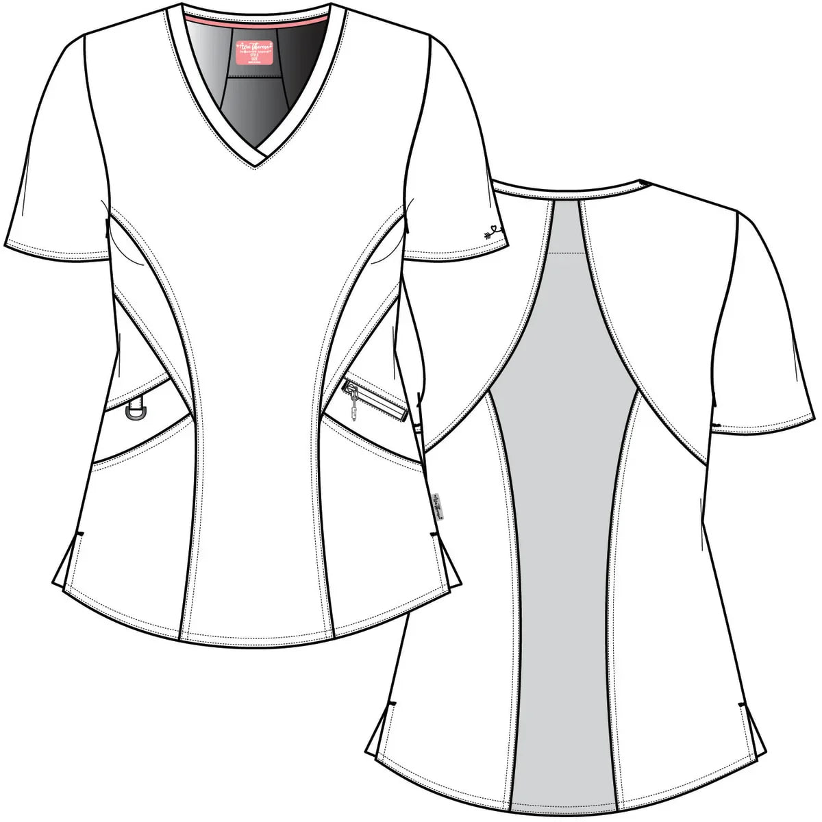 Polera Clínica Mujer Ava Therese 1084 Lavanda