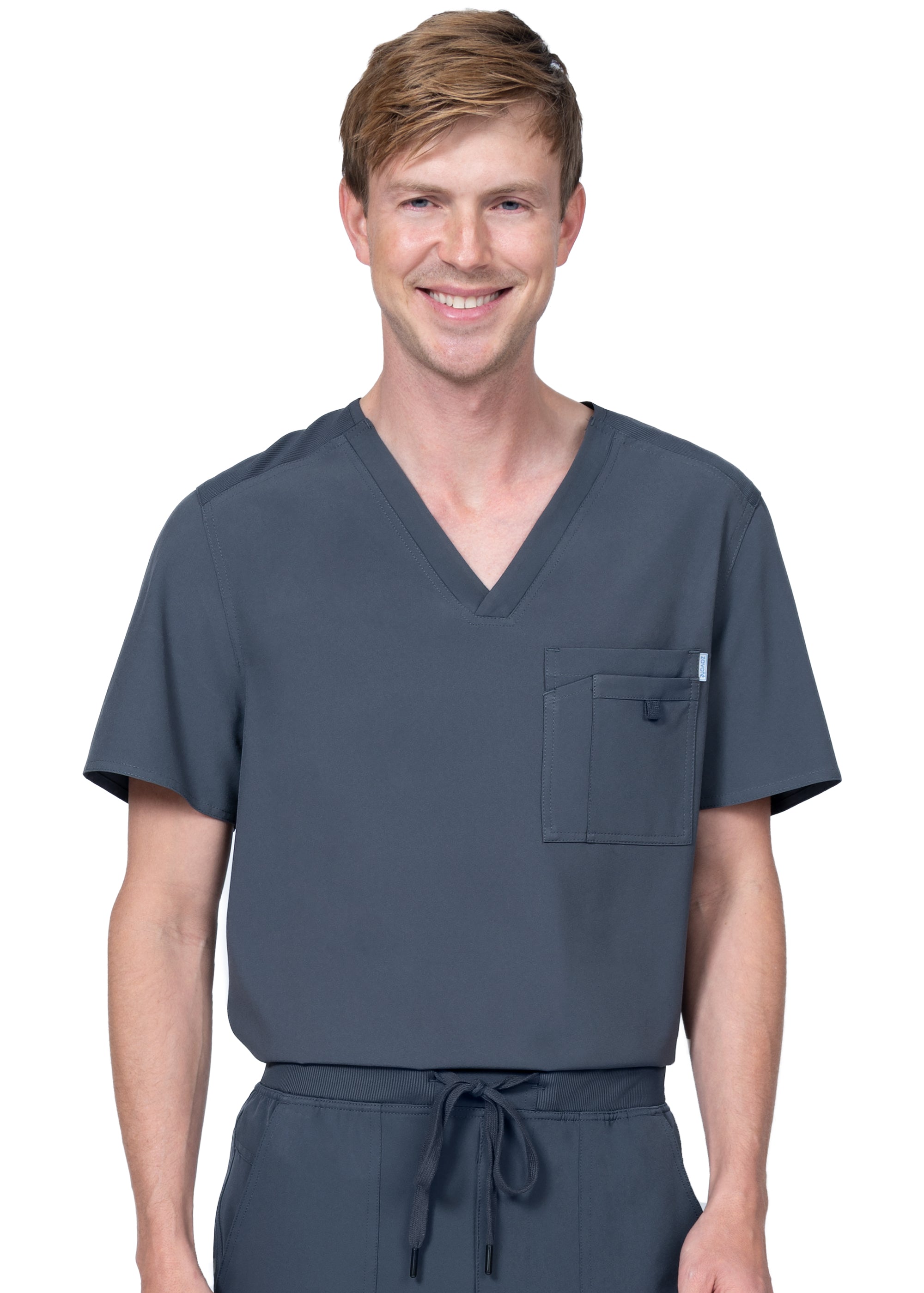 Polera Clínica Hombre Zavaté 1129 Plomo
