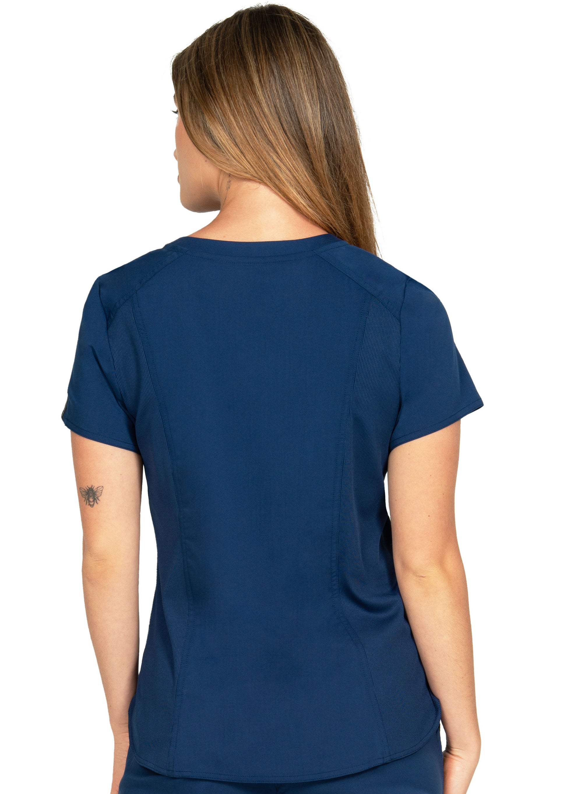 Polera Clínica Mujer Zoe Alexandra 1148 Azul Amarino