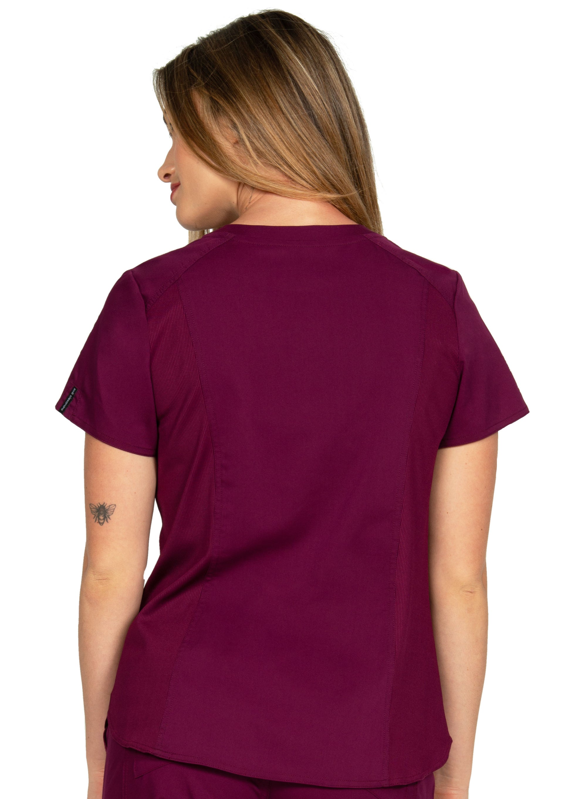 Polera Clínica Mujer Zoe Alexandra 1148 Burdeo