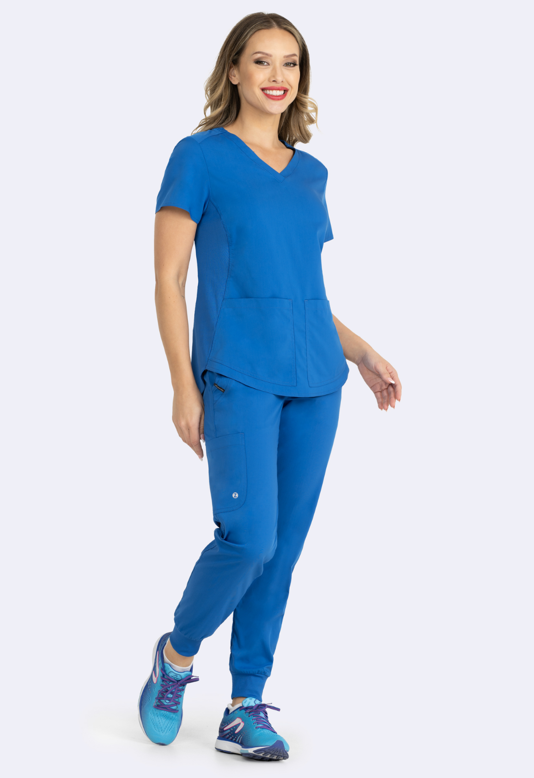 Polera Clínica Mujer Zoe Alexandra 1148 Azul Rey