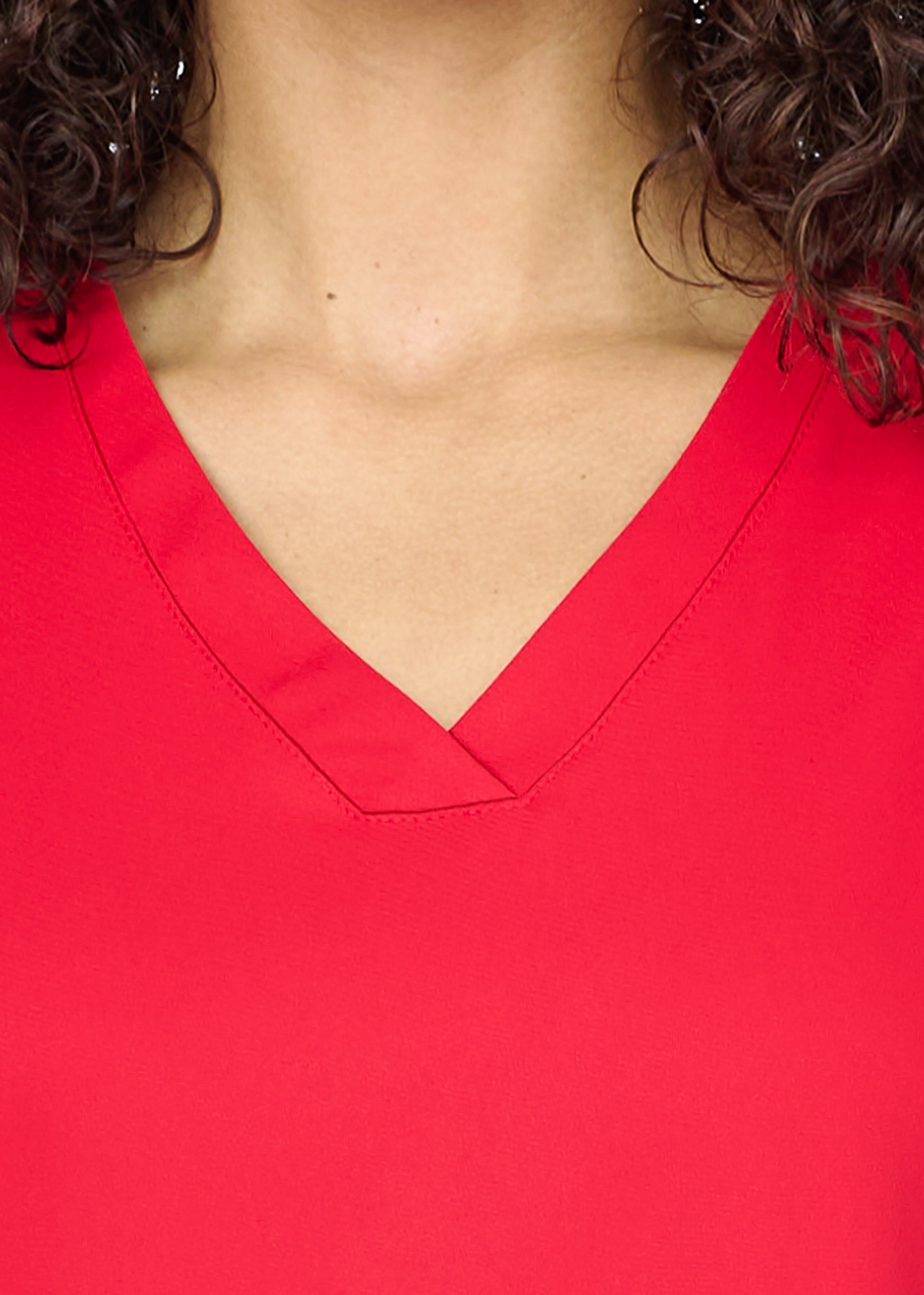 Polera Clínica Mujer Studio 1165 Rojo