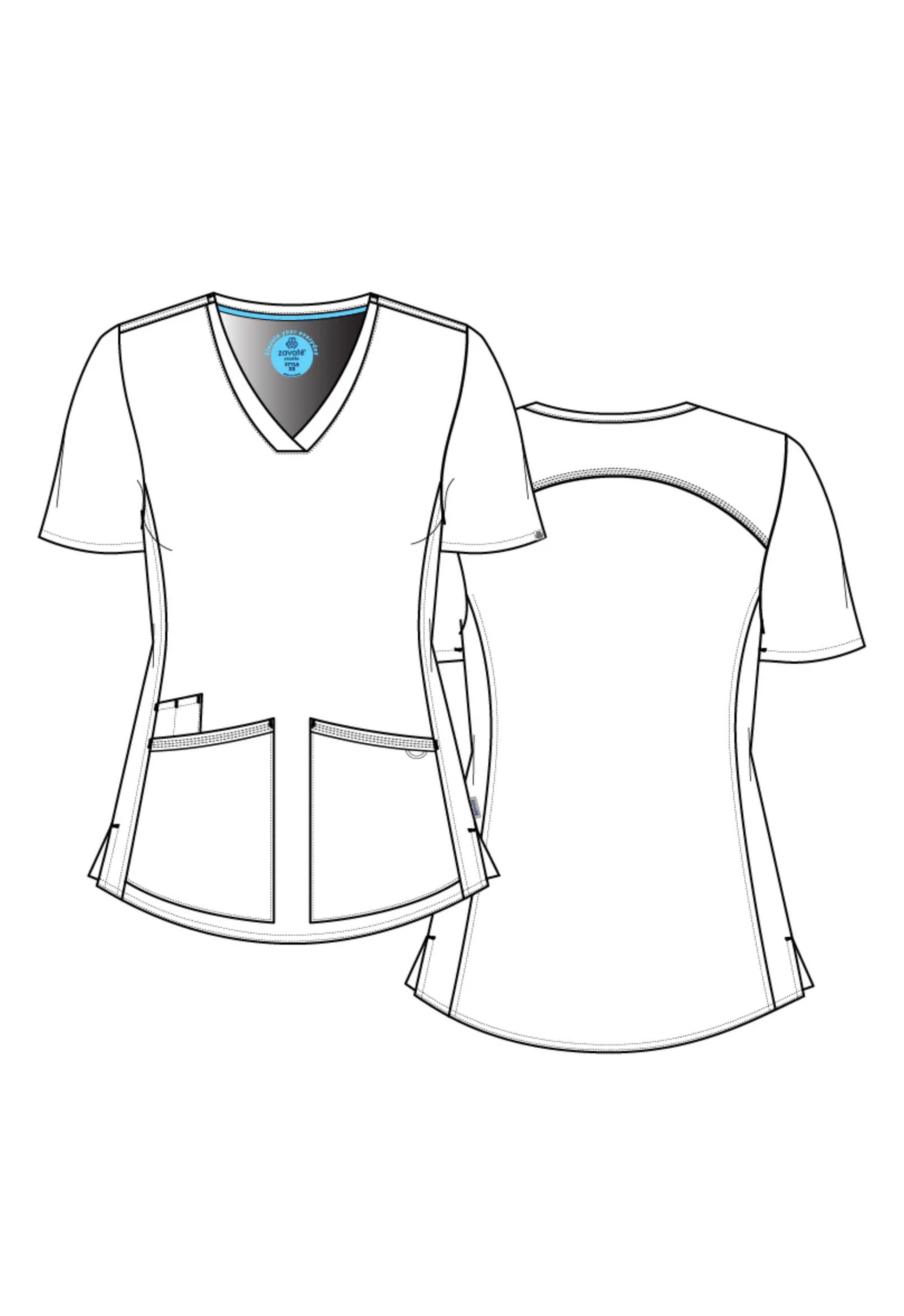 Polera Clínica Mujer Studio 1165 Azul Marino