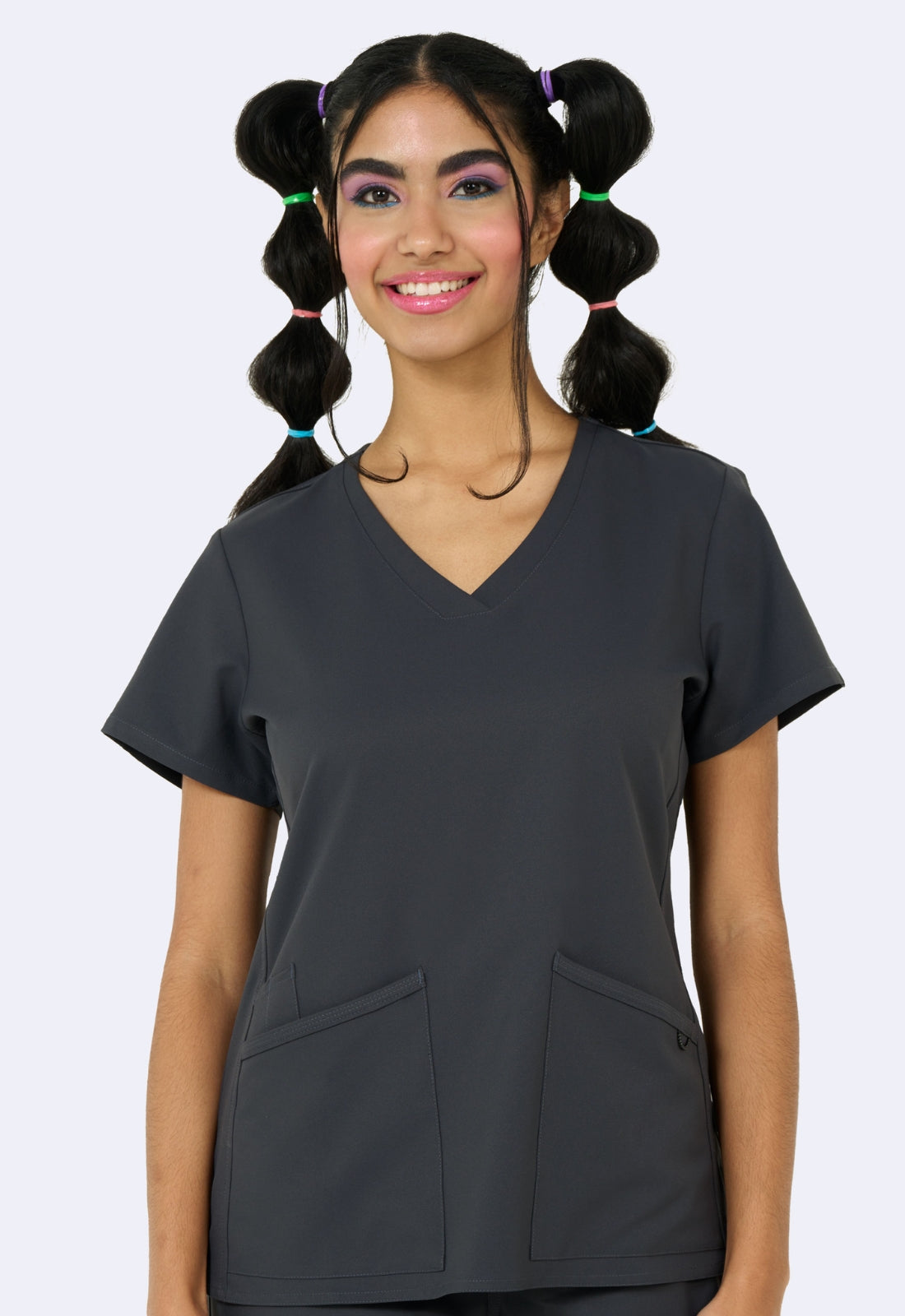 Polera Clínica Mujer Studio 1165 Plomo
