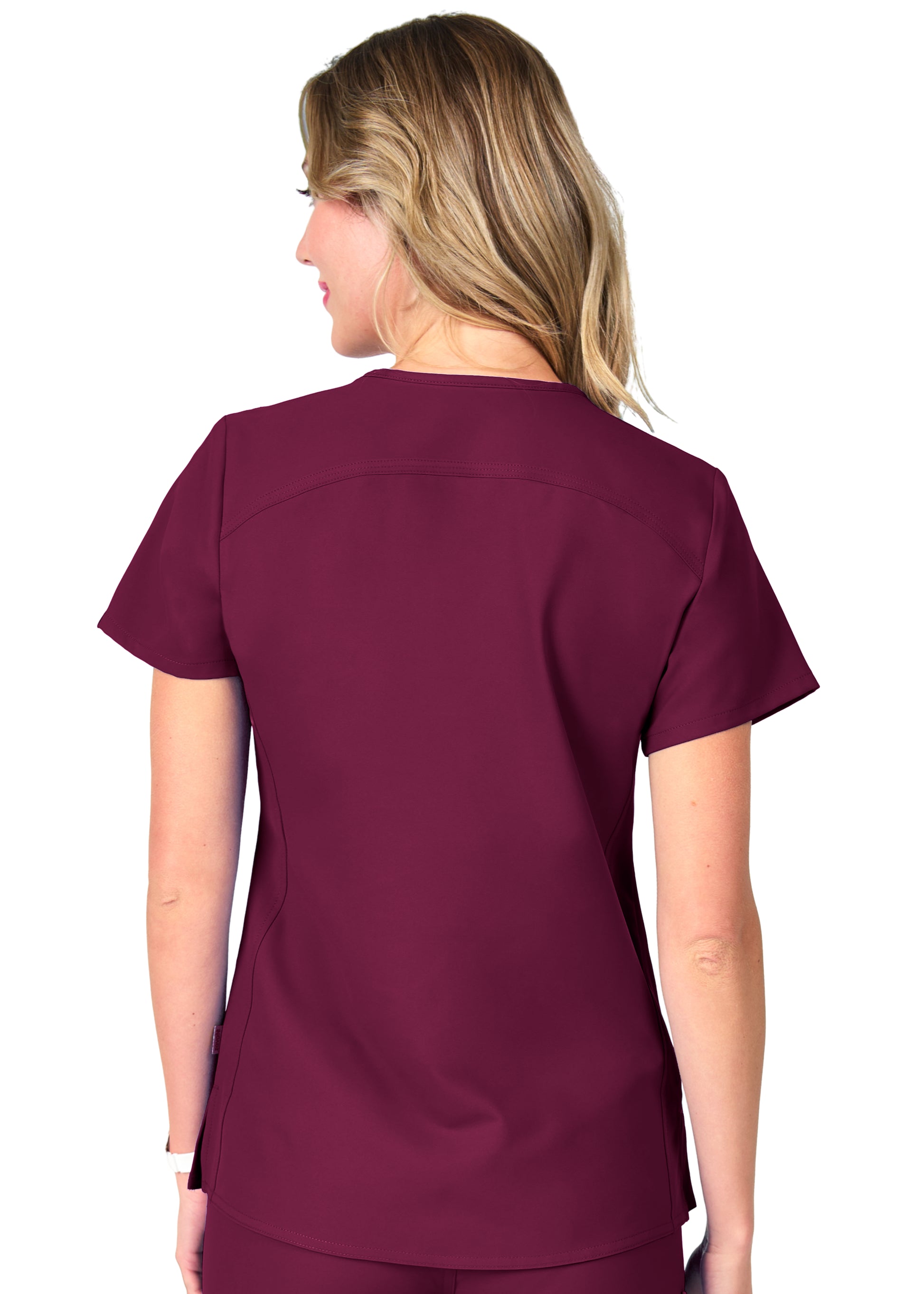 Polera Clínica Mujer Studio 1165 Burdeo