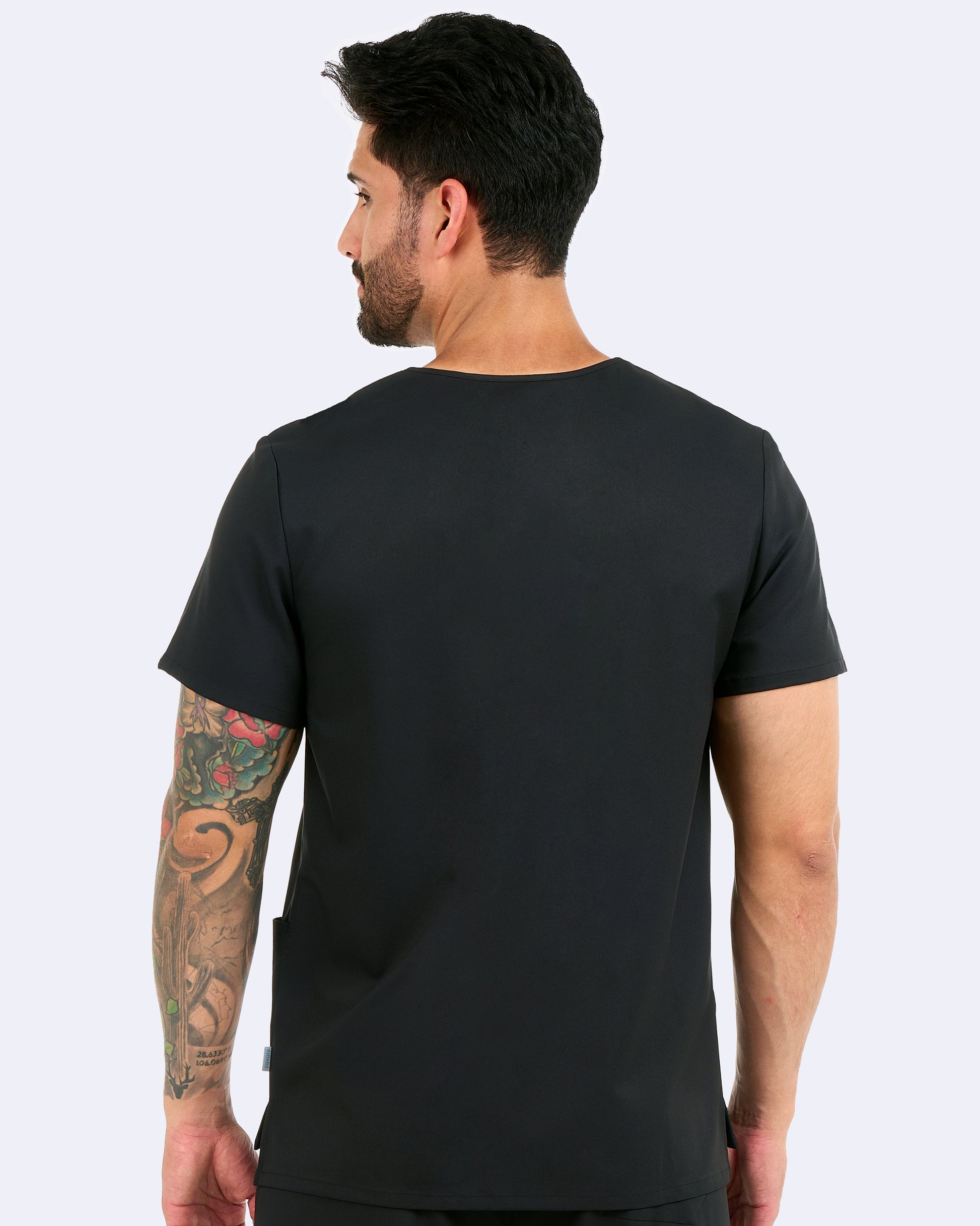 Polera Clínica Hombre Studio 1195 Negro