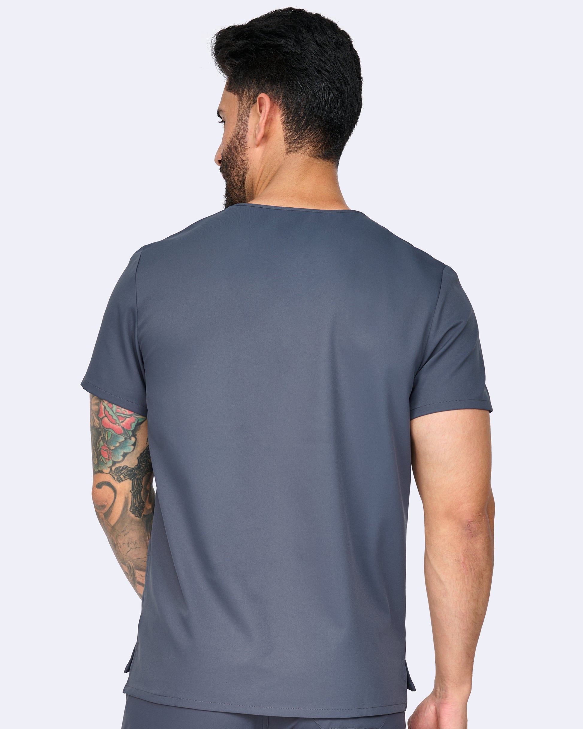 Polera Clínica Hombre Studio 1195 Plomo