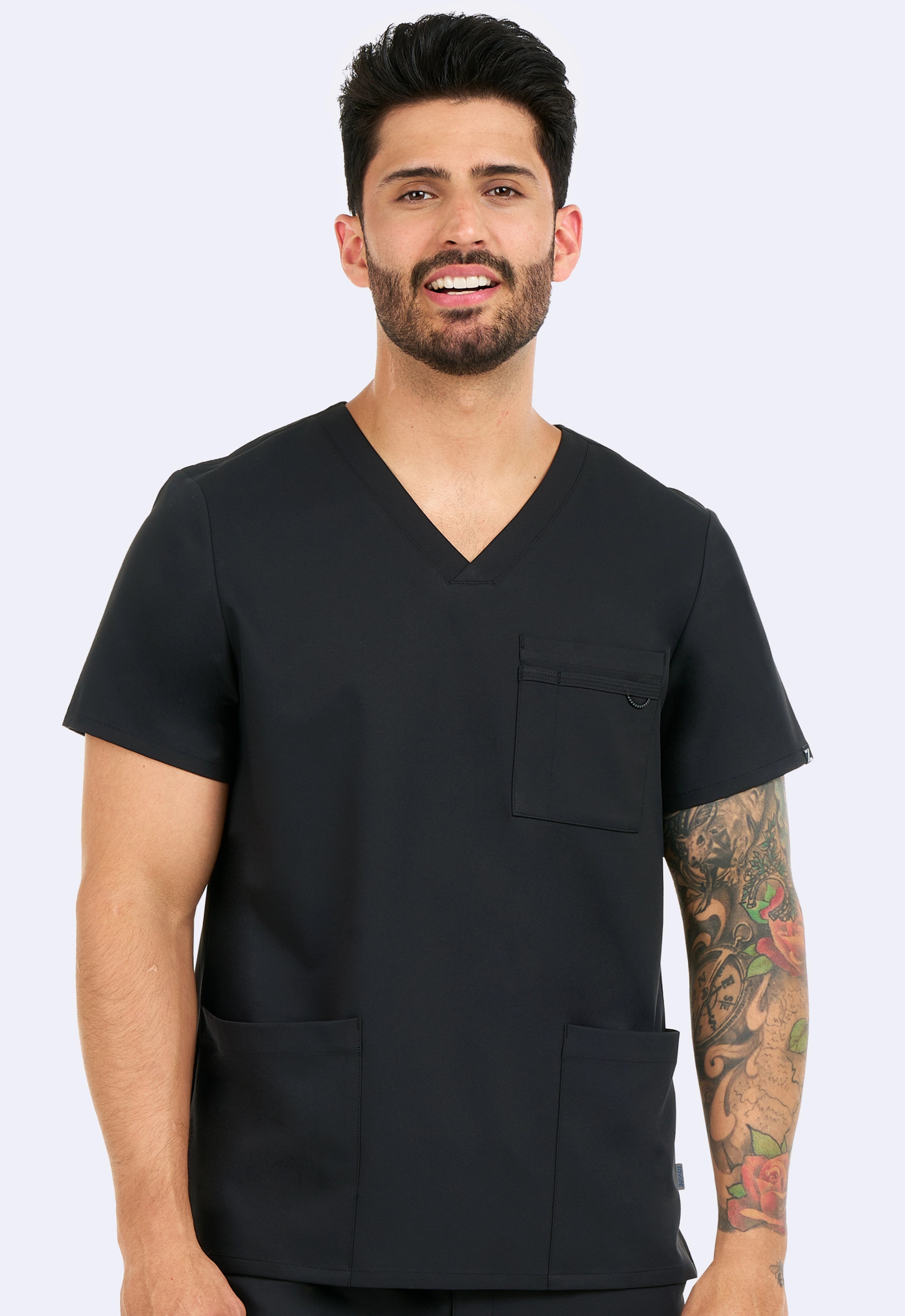 Polera Clínica Hombre Studio 1195 Negro