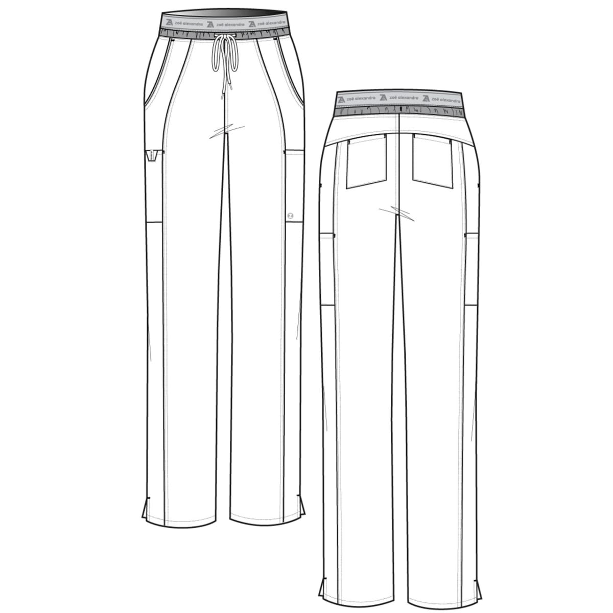 PANTALÓN CLINICO MUJER ZOE ALEXANDRA 3027 AZUL MARINO