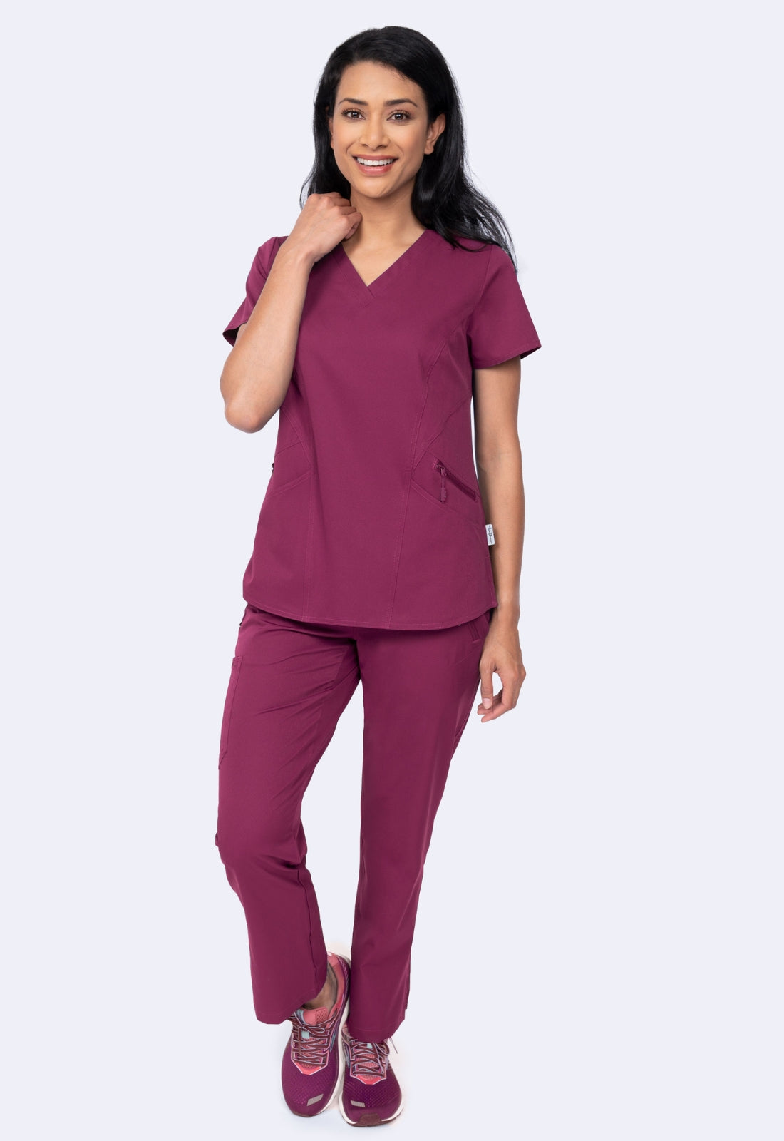 Polera Clínica Mujer Ava Therese 1084 Burdeo