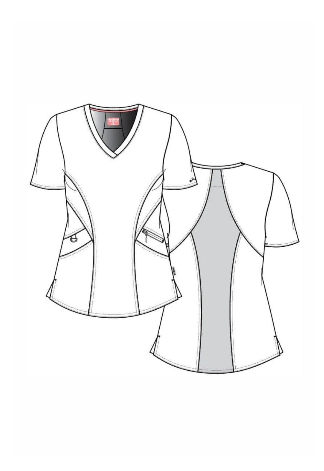 Polera Clínica Mujer Ava Therese 1084 Burdeo