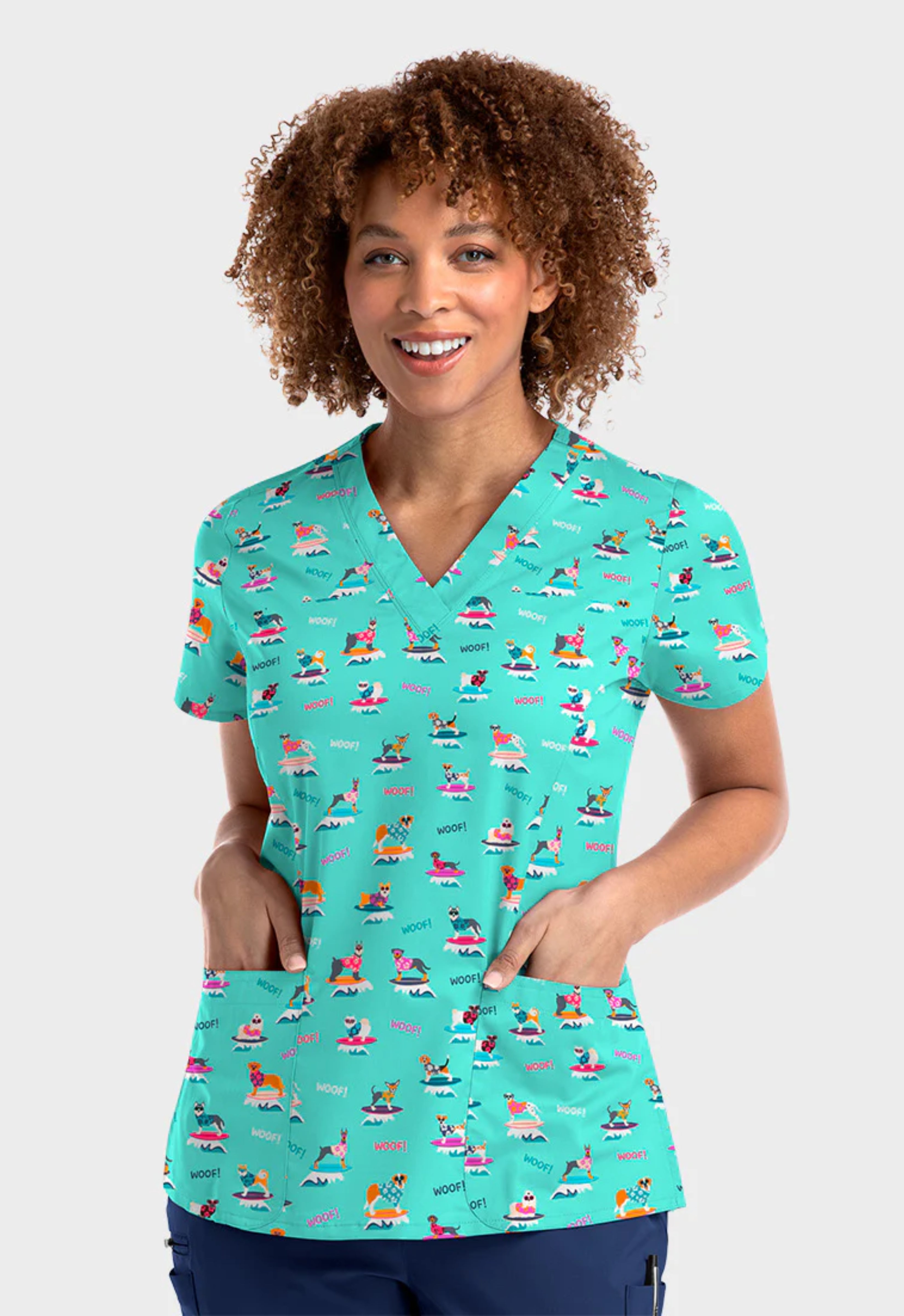 Polera Clínica Estampada Mujer 9810 SURF