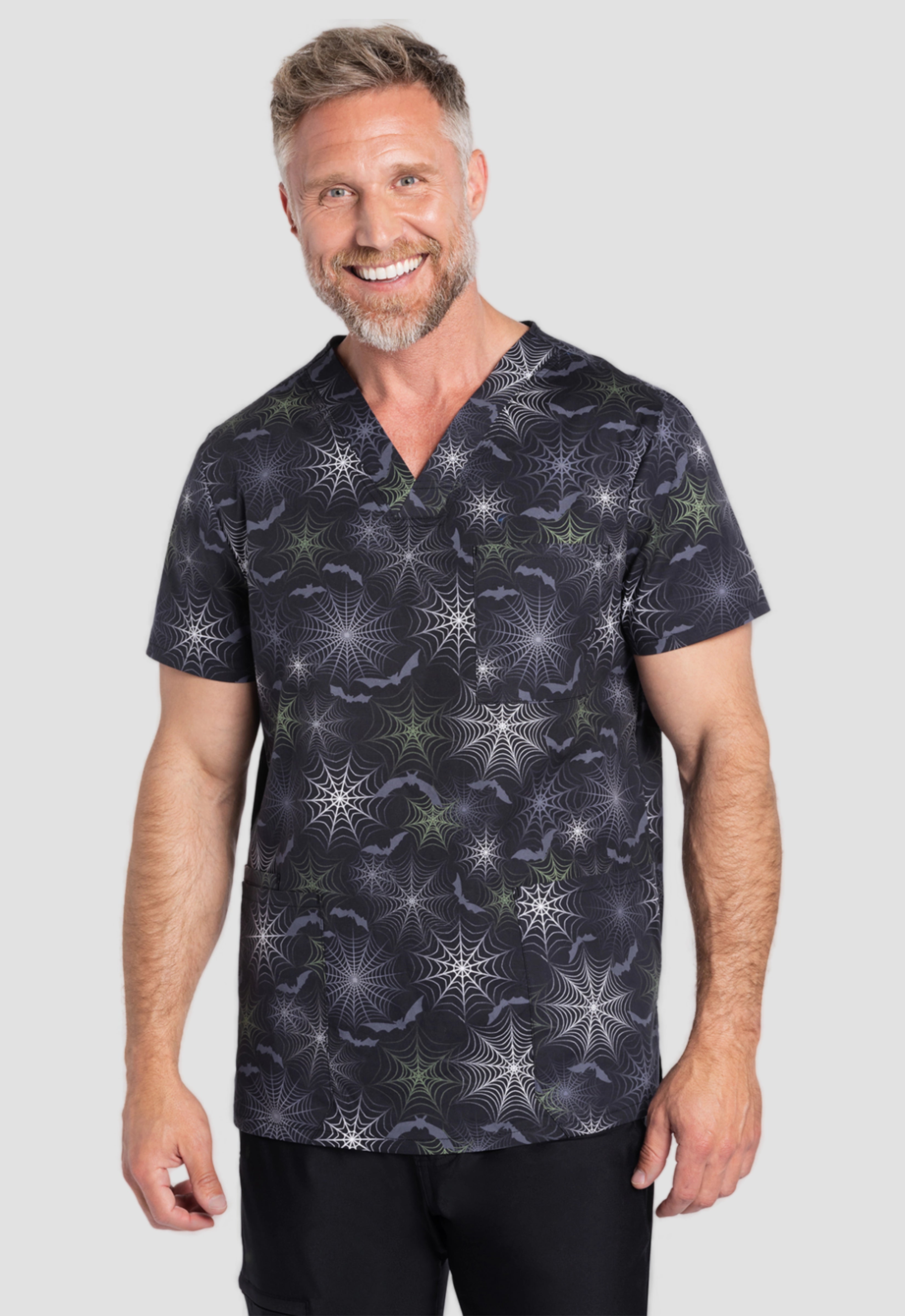 Polera Clínica Estampada Hombre CK691 NTWB