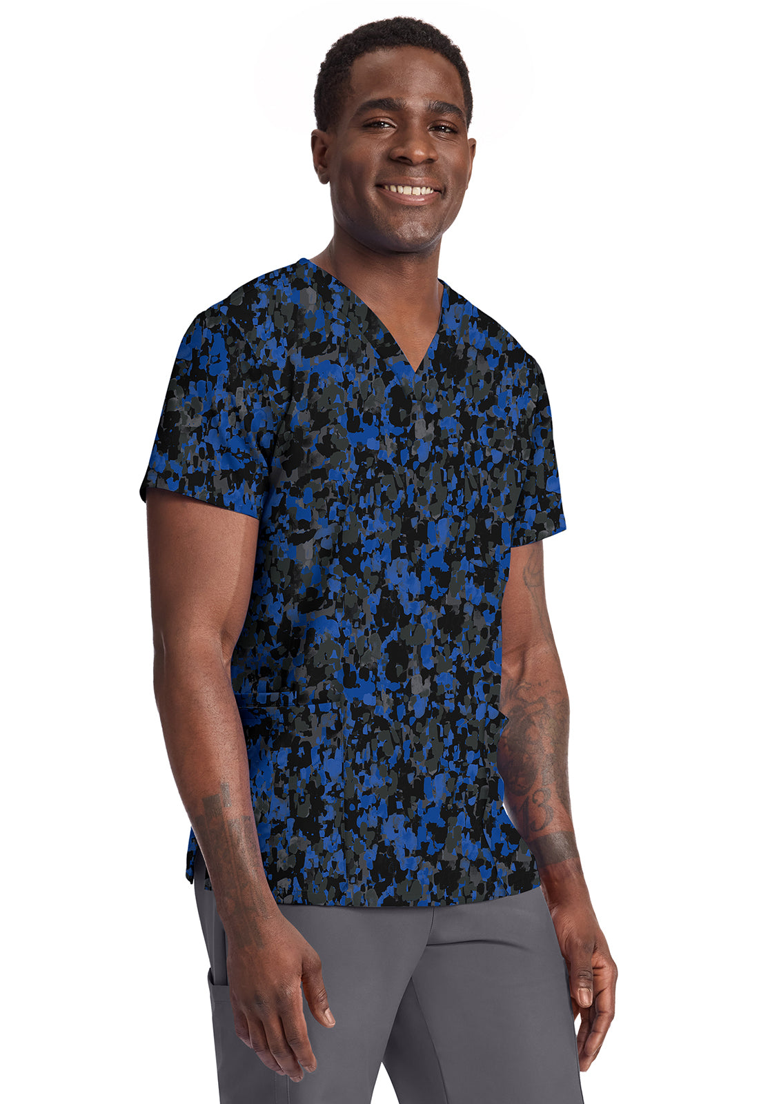 Polera Clínica Estampada Hombre CK691 DBPT