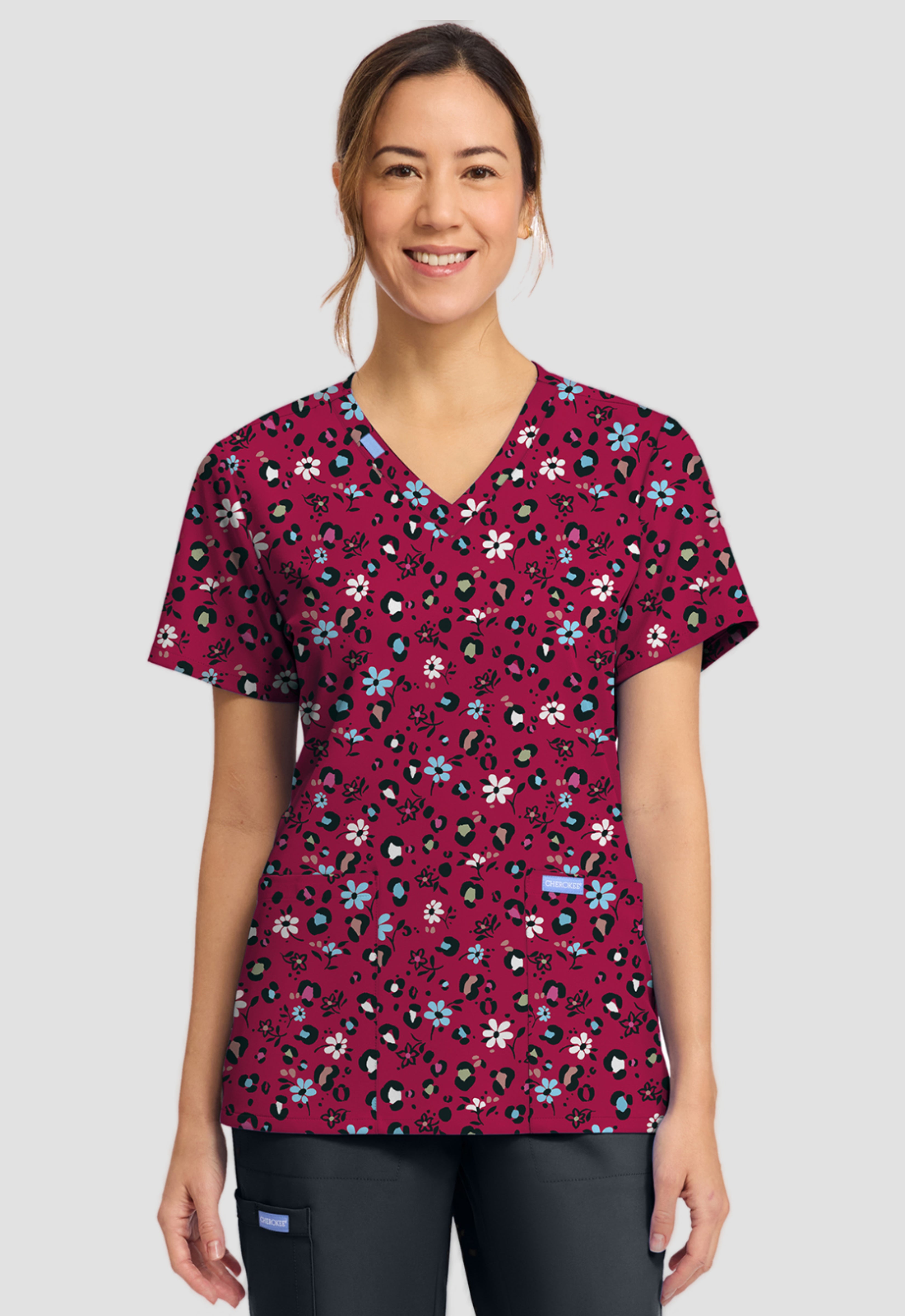 Polera Clínica Estampada Mujer CK856 WLDI