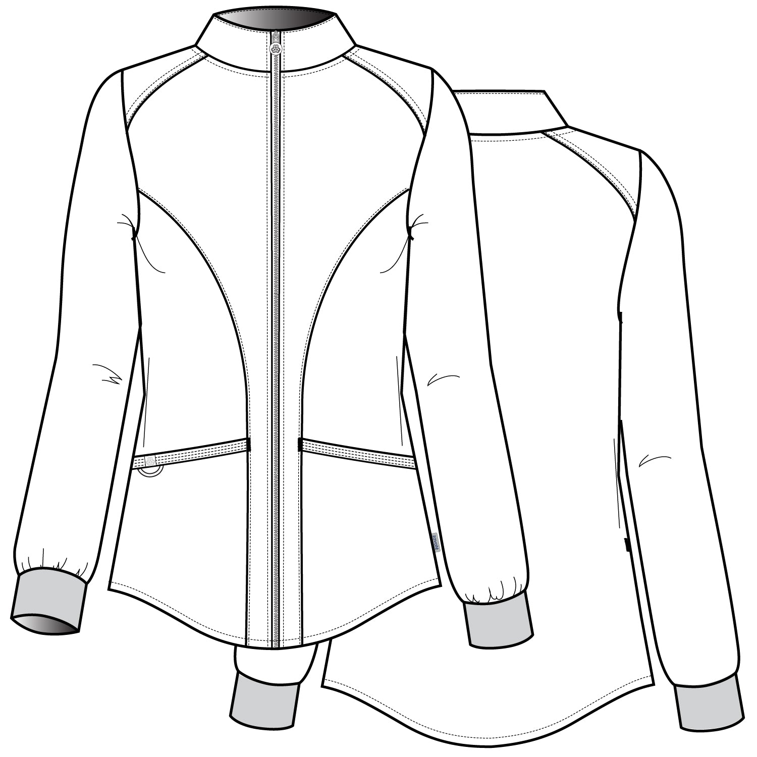 Chaqueta Clínica Mujer Studio 2056 Negro
