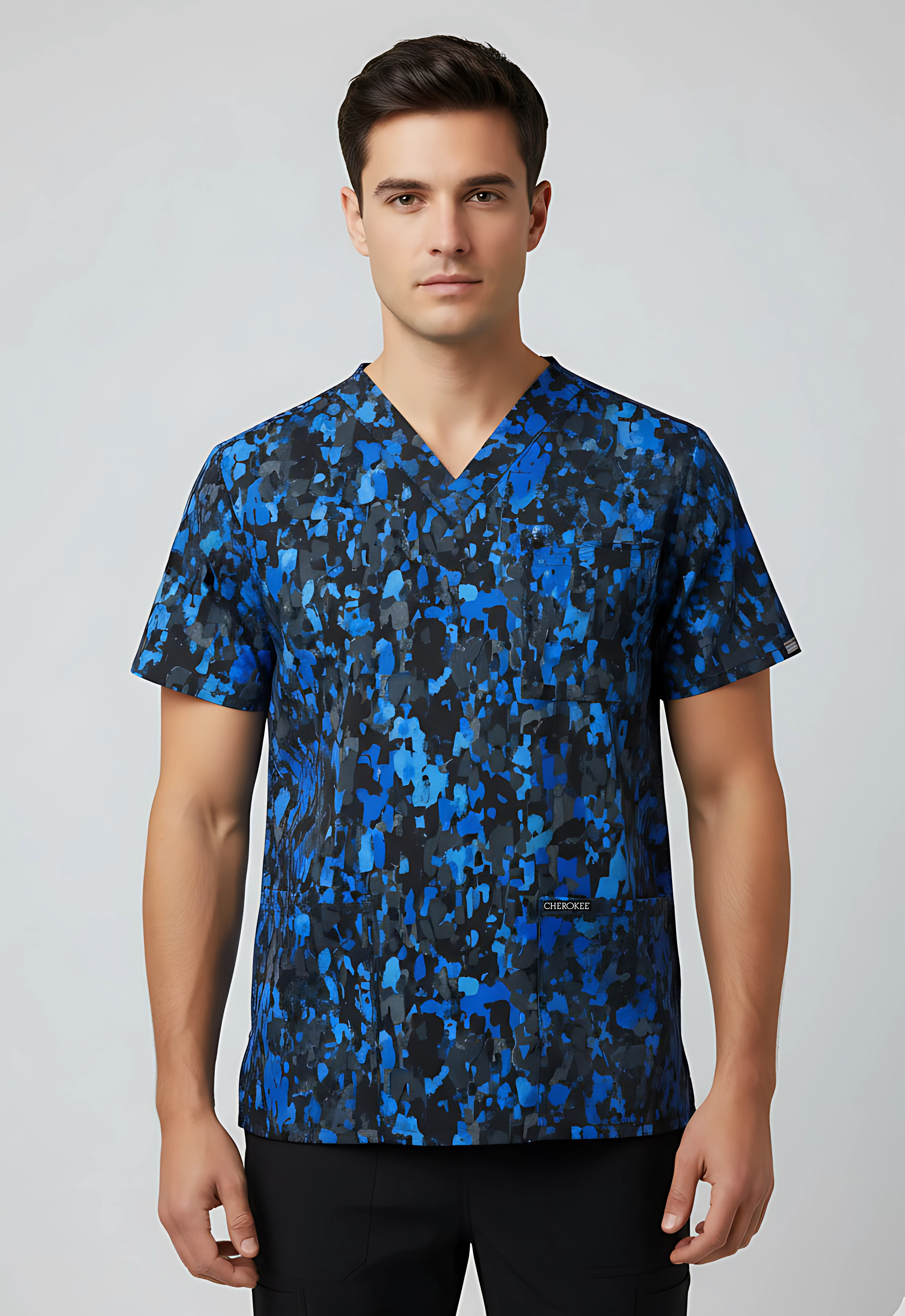 Polera Clínica Estampada Hombre CK691 DBPT