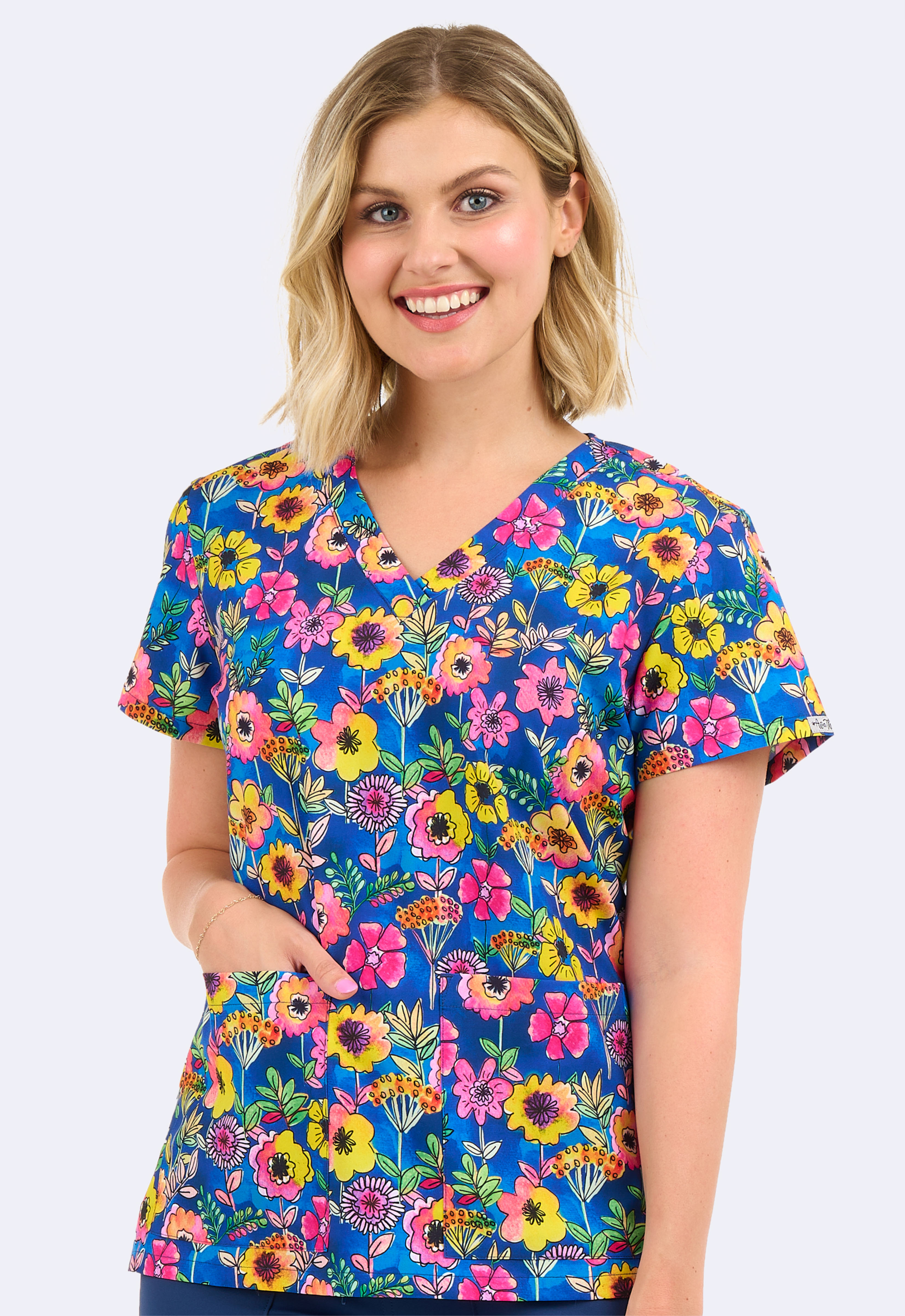 Polera Clínica Estampada Mujer FLFR