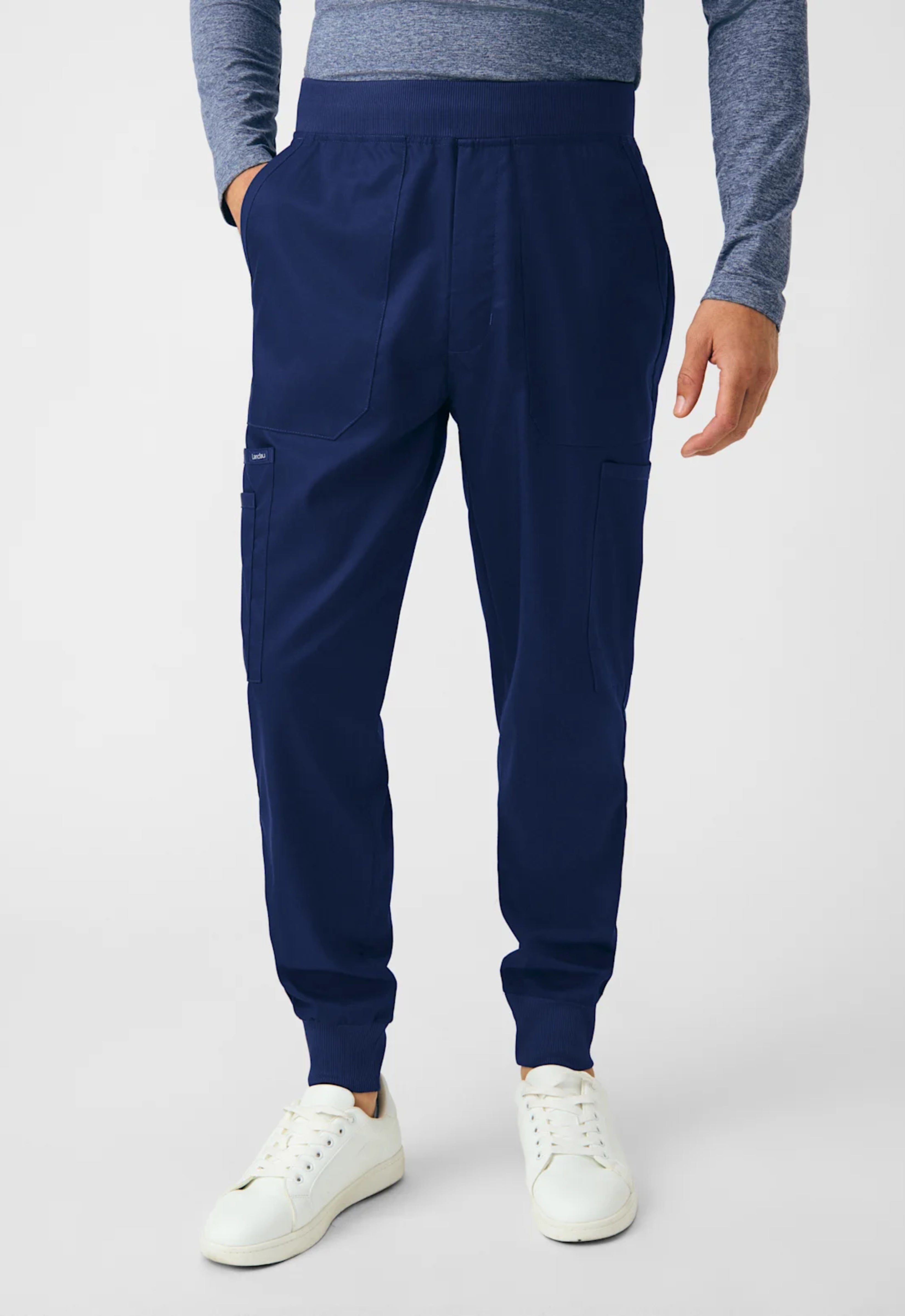 PANTALÓN JOGGER HOMBRE LB407 AZUL MARINO